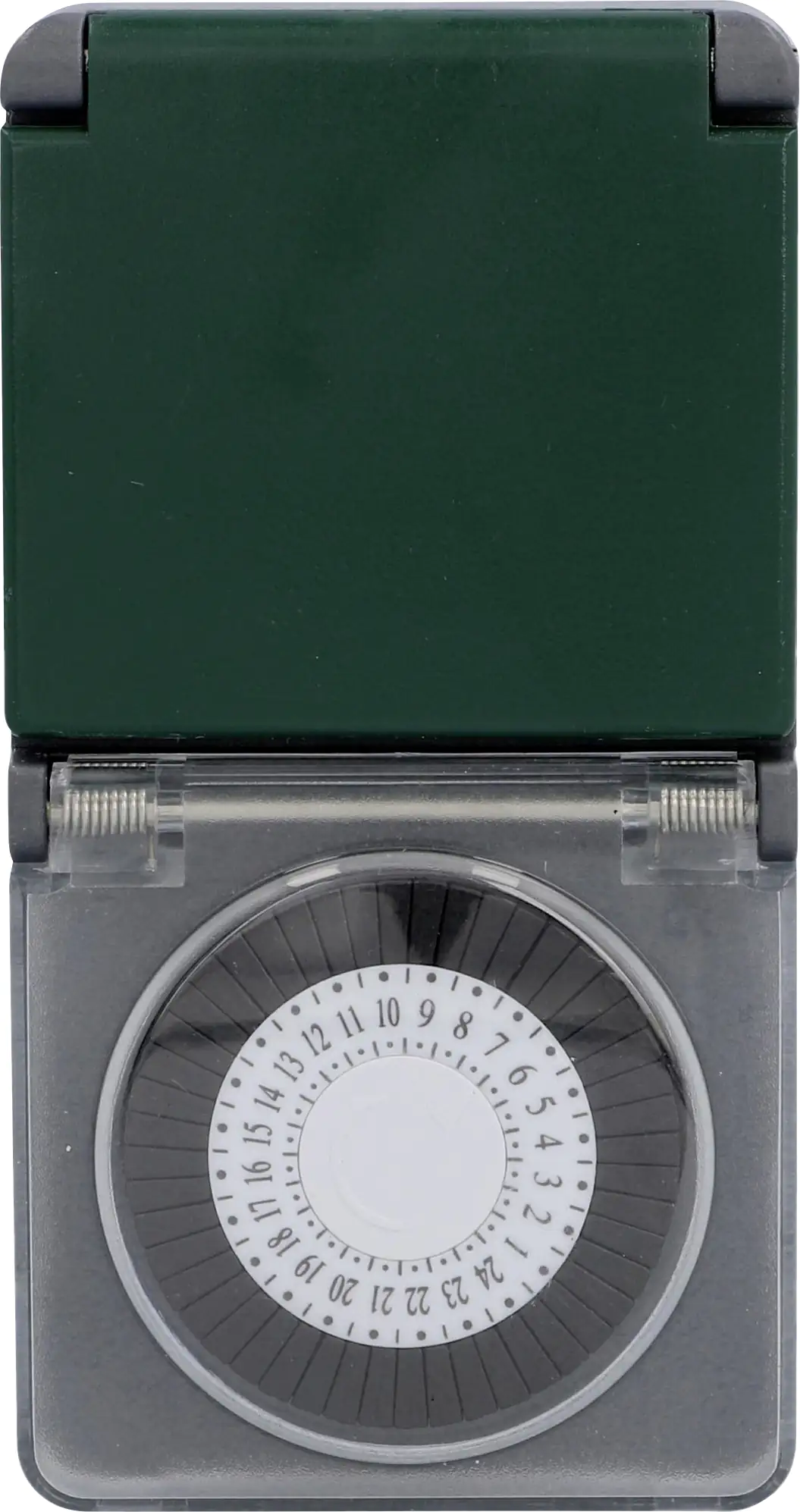 Tageszeitschaltuhr analog, mini, für außen, weiß Tageszeitschaltuhr analog, mini, für außen, weiß