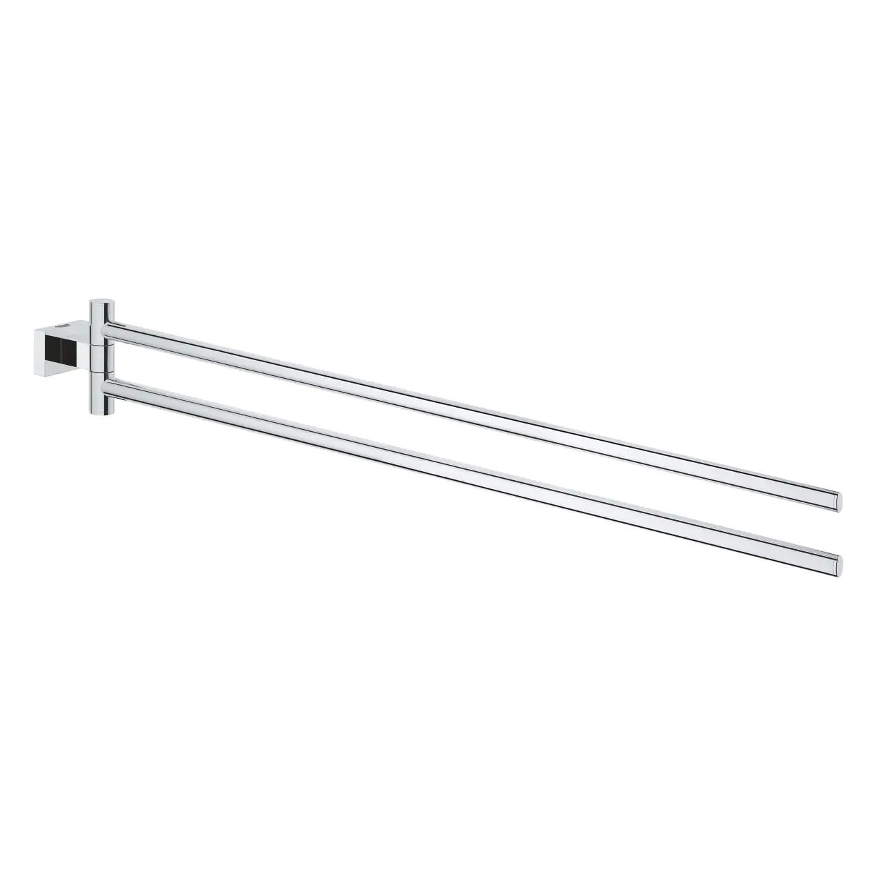 Grohe Handtuchhalter Essentials Cube Metall, chrom, schwenkbar, 2-armig Grohe Handtuchhalter Essentials Cube Metall, chrom, schwenkbar, 2-armig