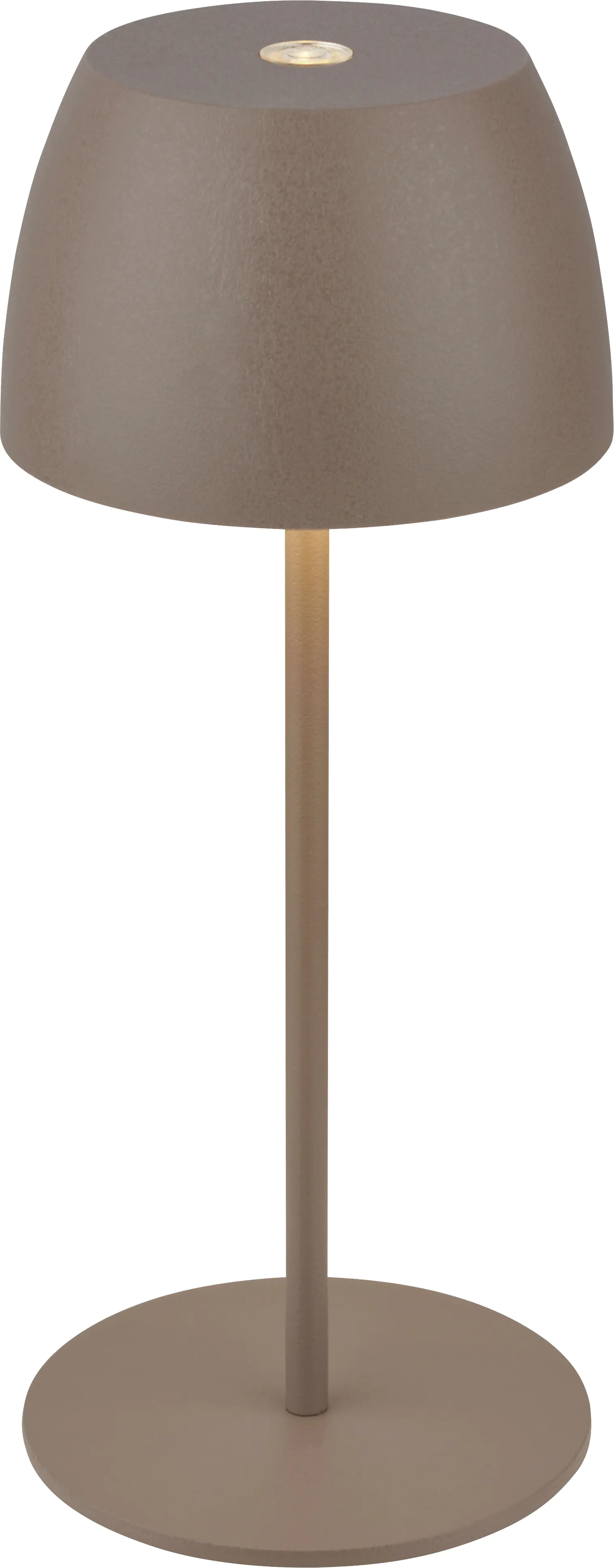 Dika LED Akku-Tischleuchte Serina Mini Touch umbrasand 20 x 8 cm warmweiß 