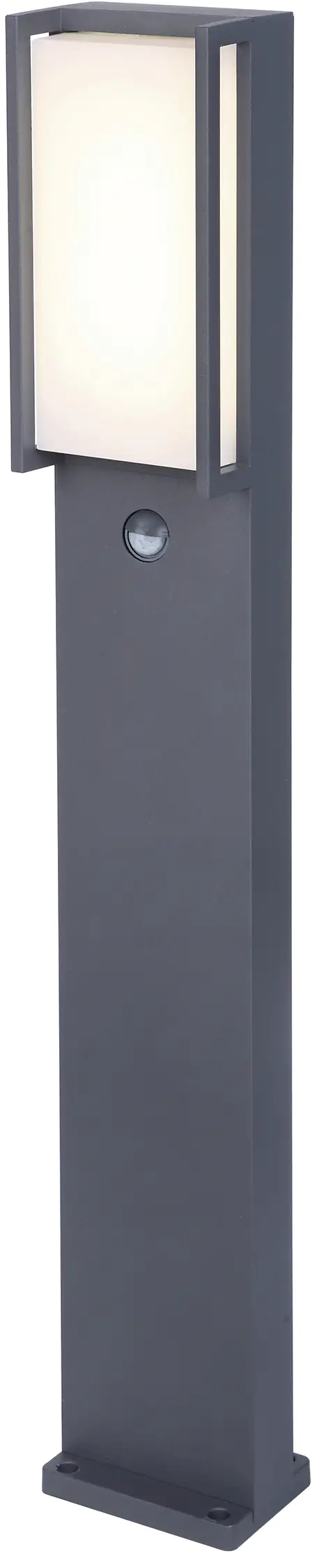 Lutec LED Sensor-Wegeleuchte Qubo anthrazit Bewegungsmelder IP54