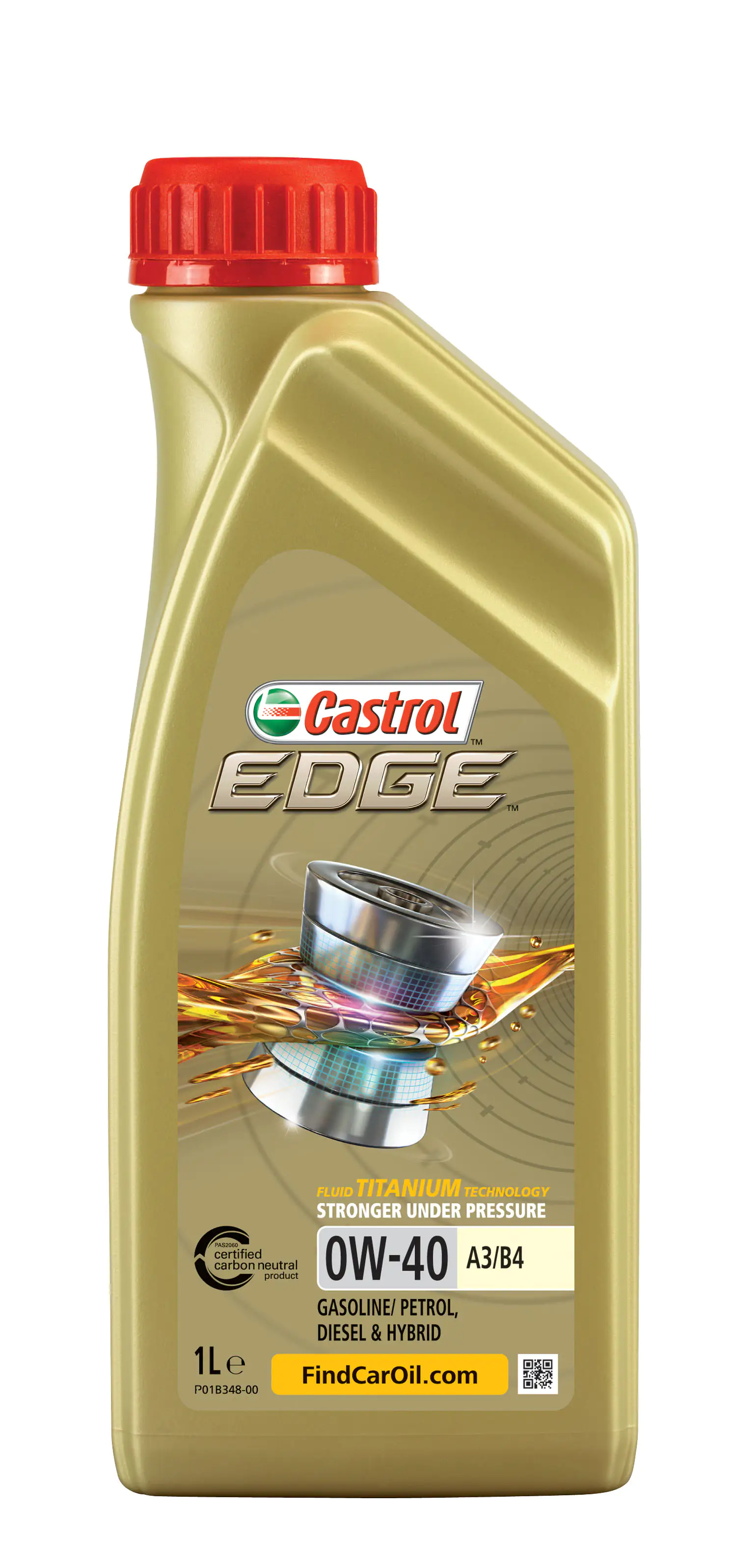 Castrol Motorenöl EDGE 0W-40 Titanium A3/B4, 4 l