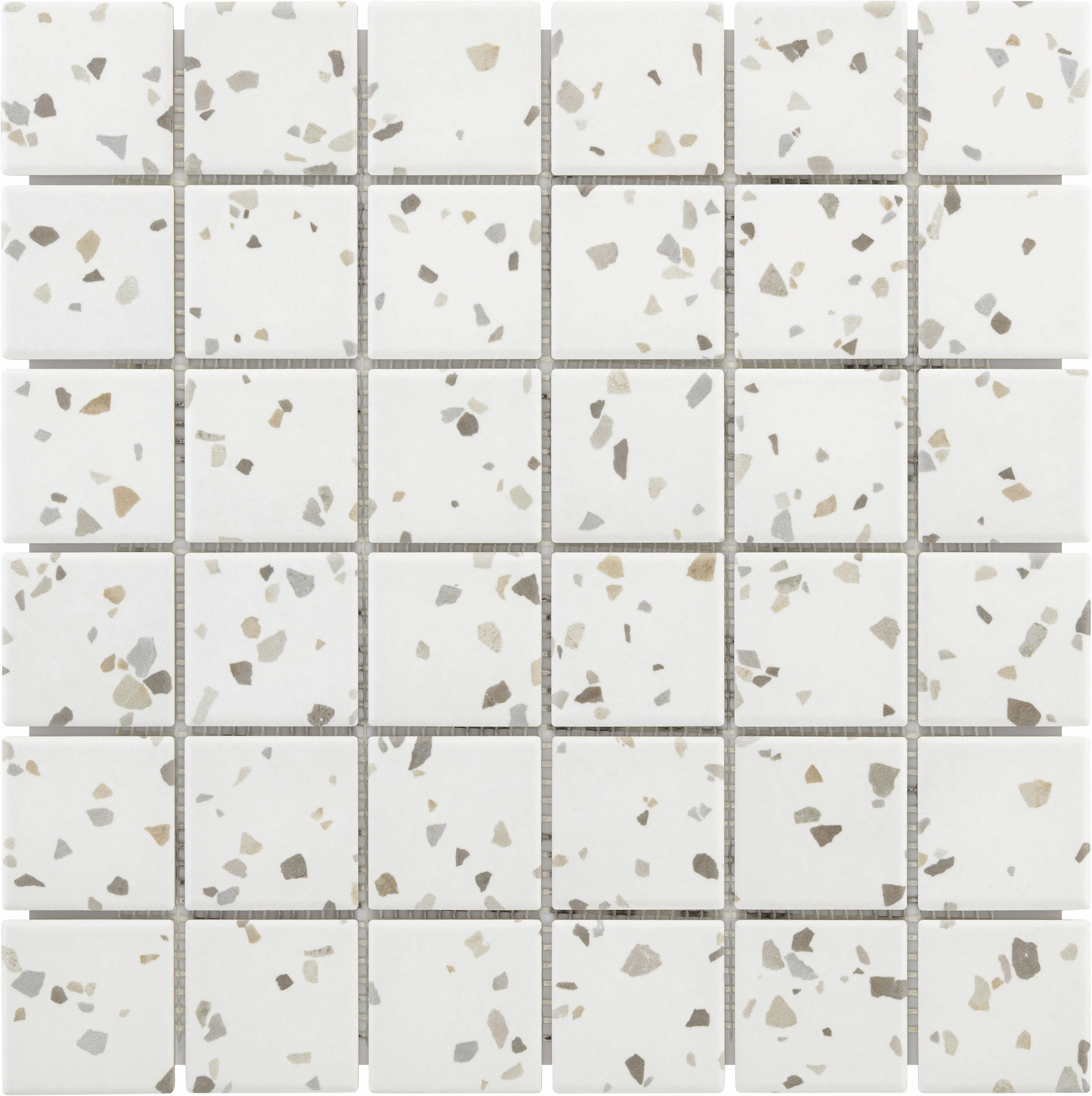 Mosaikfliese 29,7 x 29,7 cm terrazzo beige Steinmaß: 4,7 x 4,7 cm rutschhemmend Mosaikfliese 29,7 x 29,7 cm terrazzo beige Steinmaß: 4,7 x 4,7 cm rutschhemmend