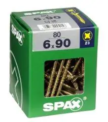 Spax Universalschrauben 6.0 x 90 mm PZ 3 - 80 Stk.