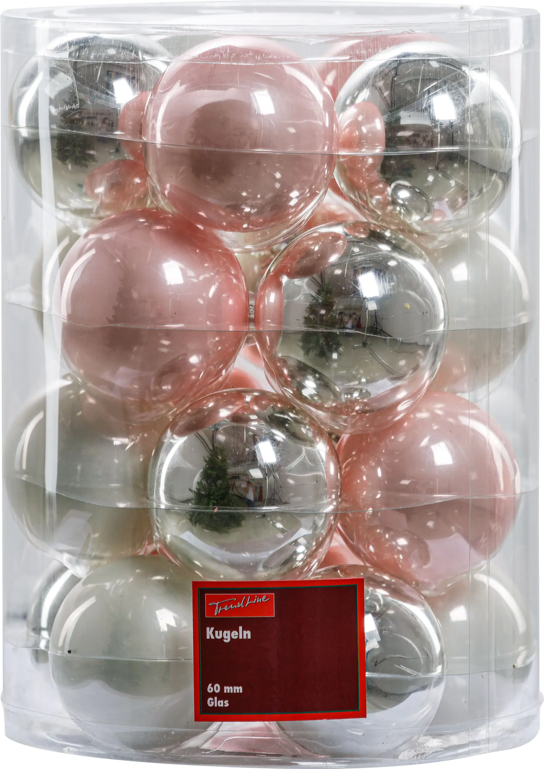 2076601545866_01 TrendLine Glaskugeln Ø 6 cm, sortiert, 20 Stück