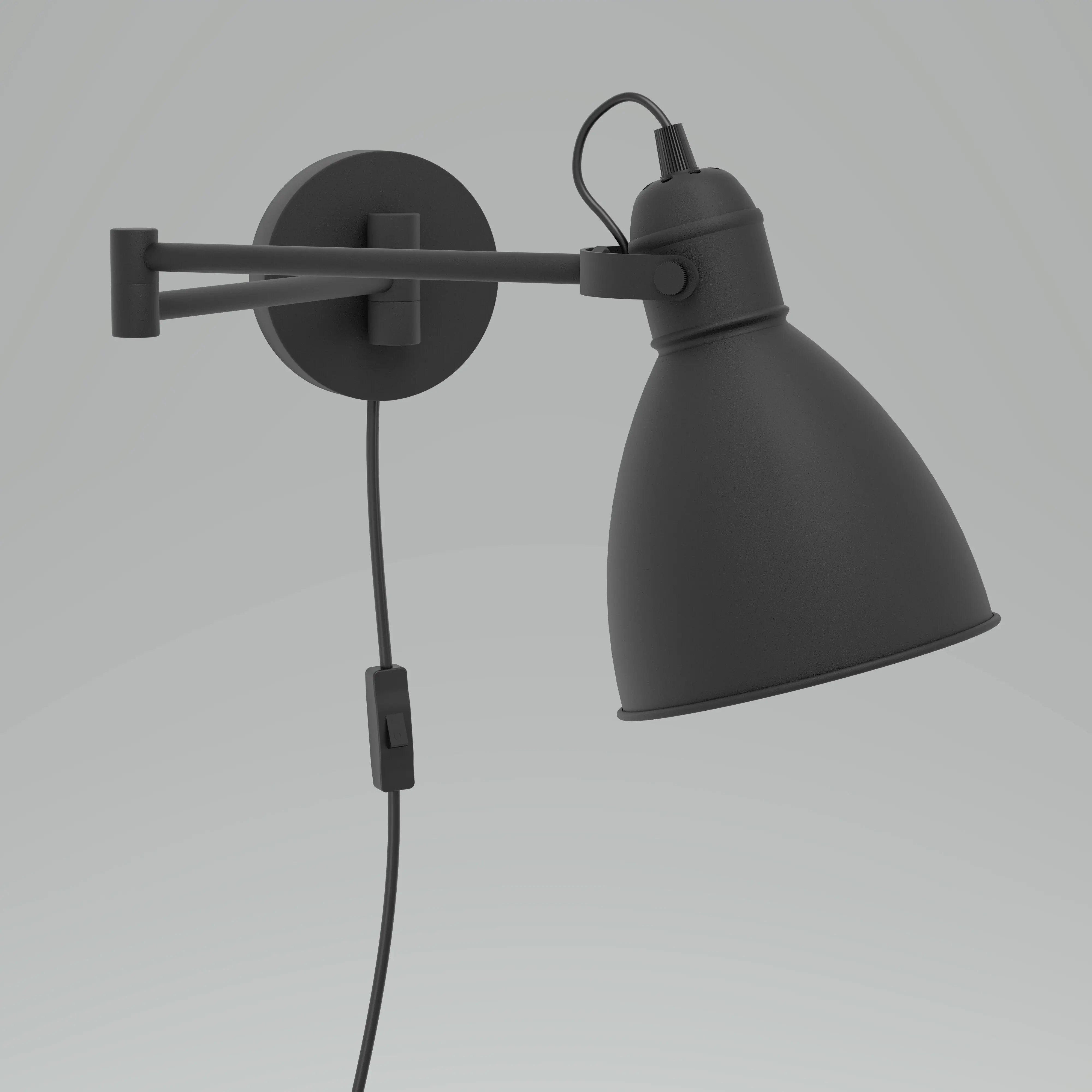 Eglo Wandleuchte San Peri E27 schwarz Stahl