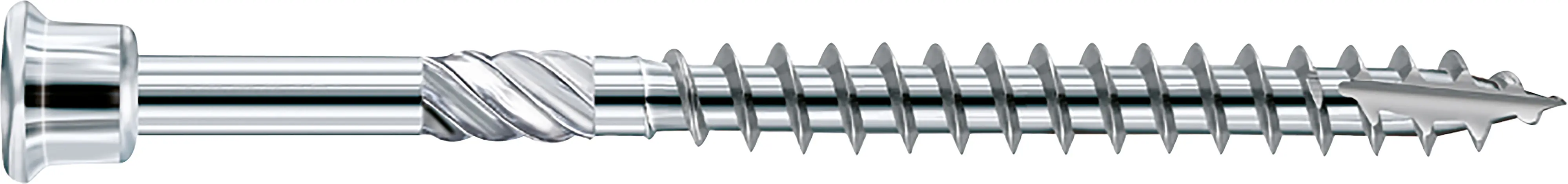 HSeasy Terra Terrassenschrauben Tordrive TX25 rostfrei Ø 5 x 50 mm - 200 Stück Edelstahl C1
