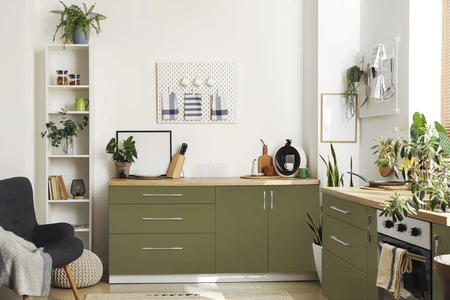 d-c-fix Selbstklebefolie Uni seidenmatt olivgrün 45 cm x 2 m