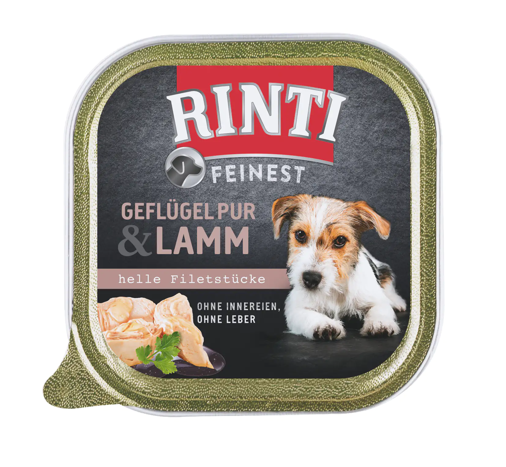 Rinti Feinest Hundenassfutter Adult 150 g Geflügel Pur & Lamm 