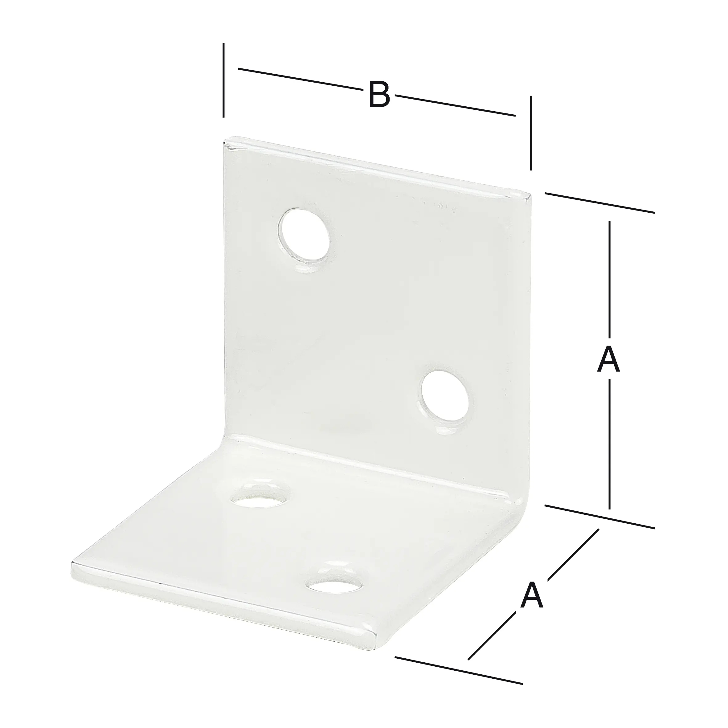 Vormann Breitwinkel weiß 40 x 40 mm