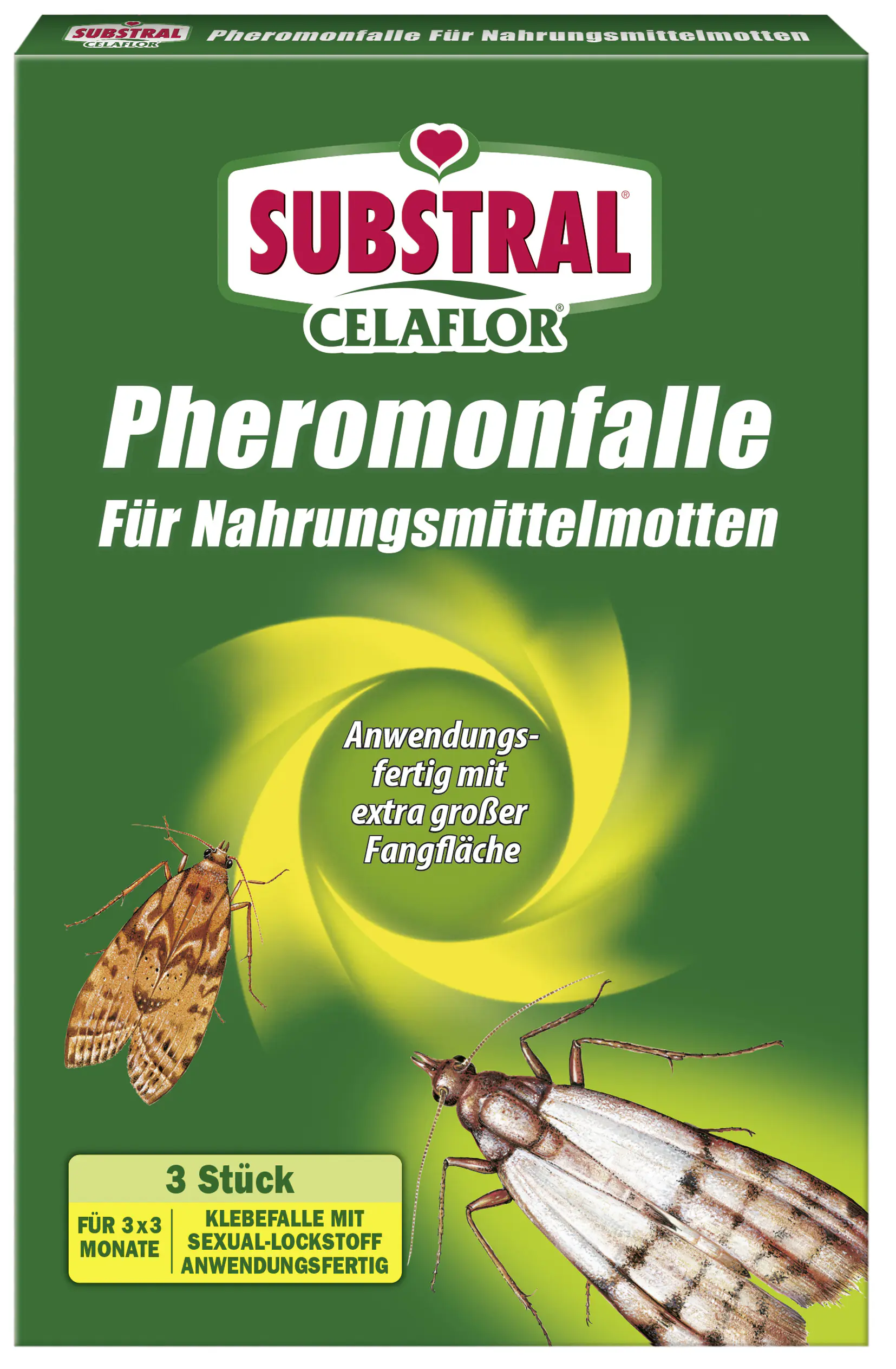 Substral Pheromon Falle gegen Nahrungsmittelmotten 3 Stück Substral Pheromon Falle gegen Nahrungsmittelmotten 3 Stück
