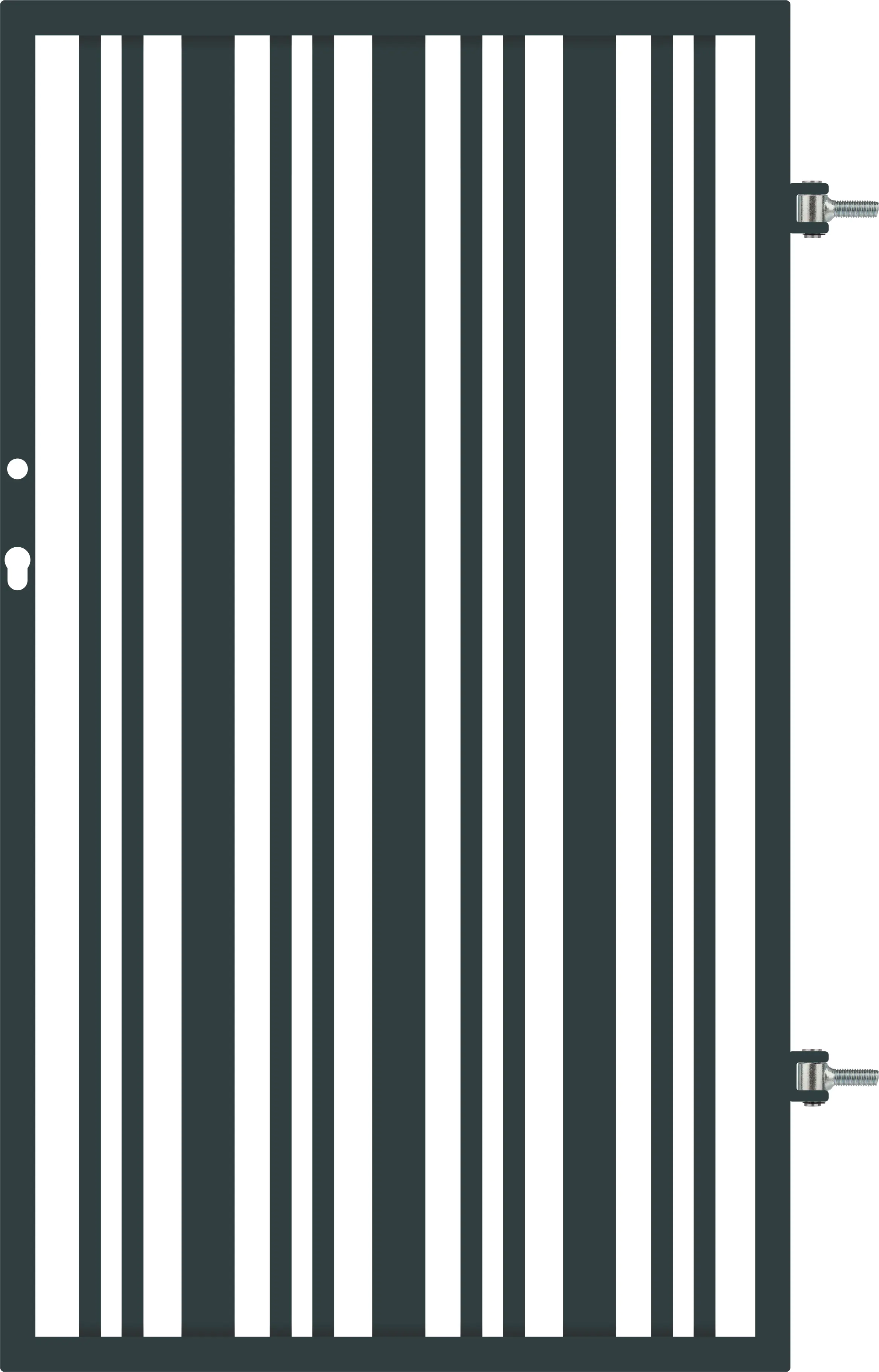 Polbram Einzeltor Berta 120 universal 90 x 120 cm verzinkt anthrazit