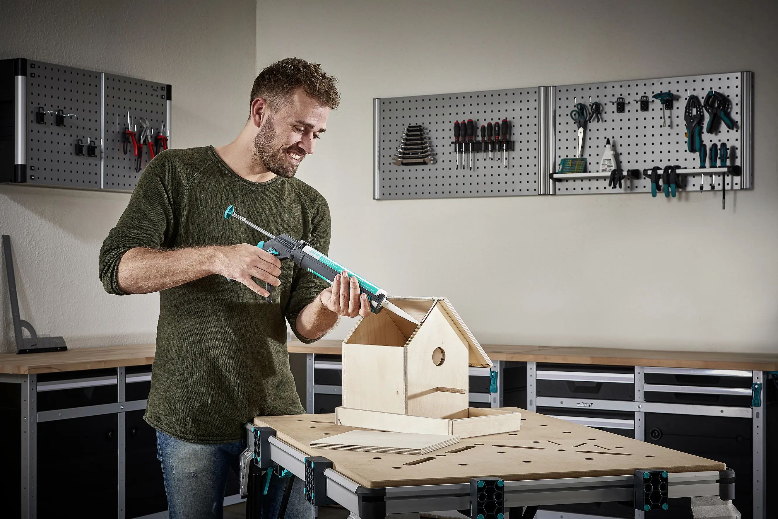 Wolfcraft Arbeitstisch Master work 1600 bis 120 kg Wolfcraft Arbeitstisch Master work 1600 bis 120 kg