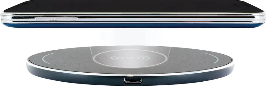 Schwaiger induktive QI Ladestation Universal 7,5 / 10 W, schwarz, Status LED