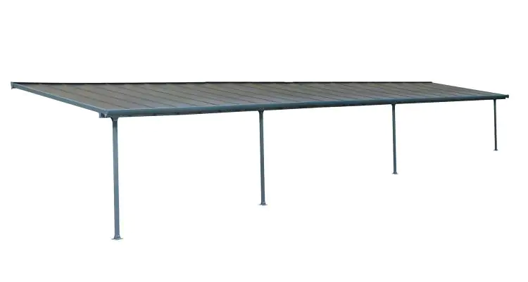 Canopia Terrassendach 1275 x 300 cm grau