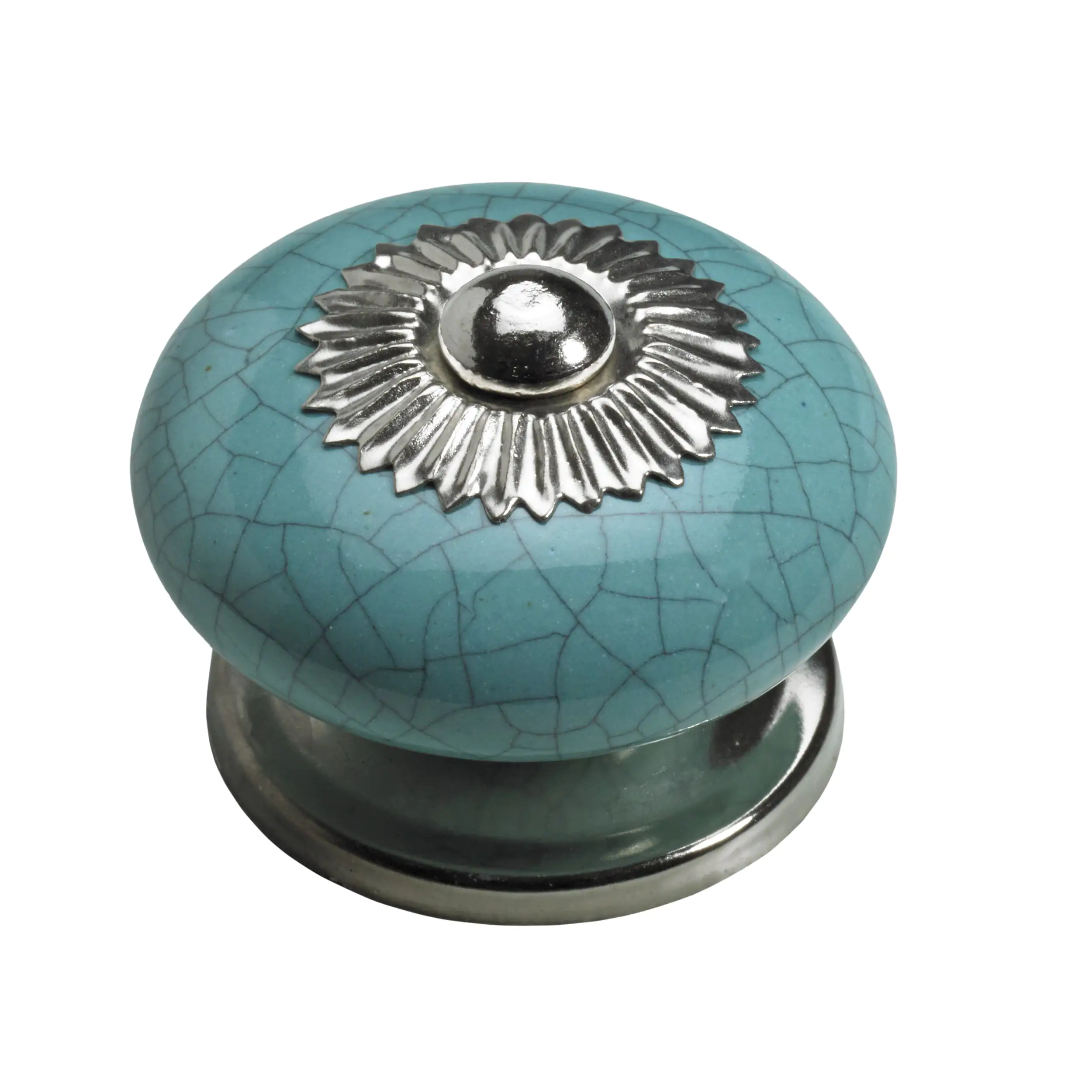 Hettich Möbelknopf Keramik vintage türkis Ø 35,0 mm - 1 Stück Hettich Möbelknopf Keramik vintage türkis Ø 35,0 mm - 1 Stück
