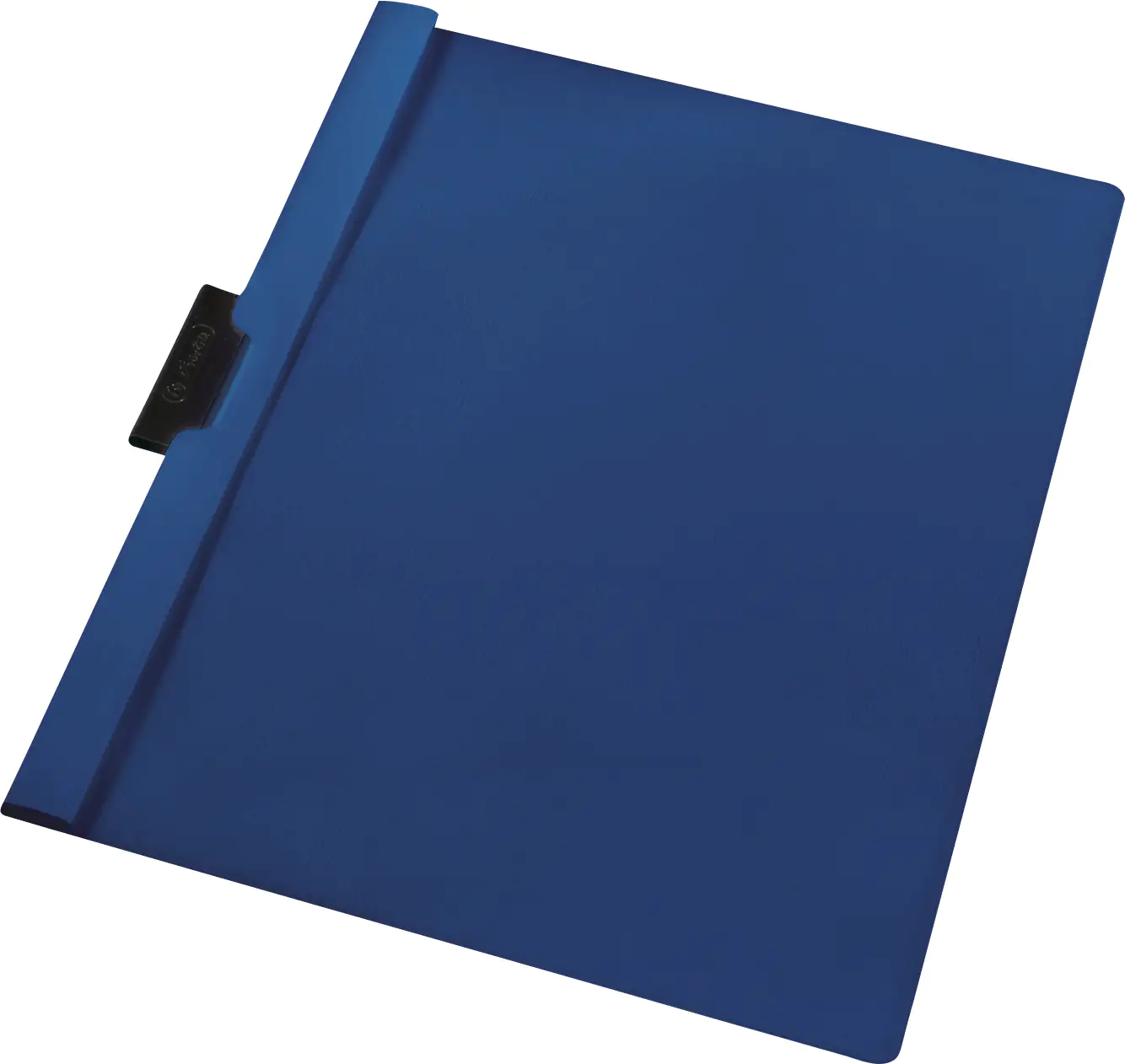 herlitz Klemmhefter A4 PVC blau 30 Blatt Vorderdeckel tr Metallclip