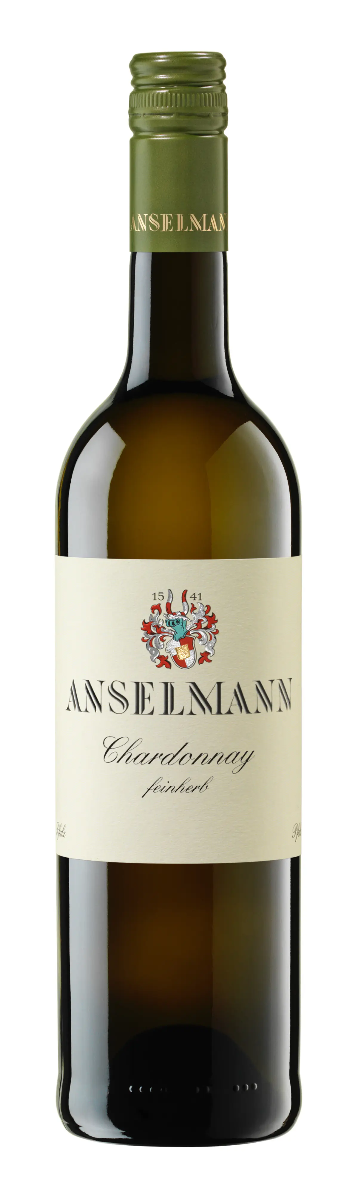 Anselmann Weißwein Chardonnay feinherb Pfalz Qualitätswein 0,75L