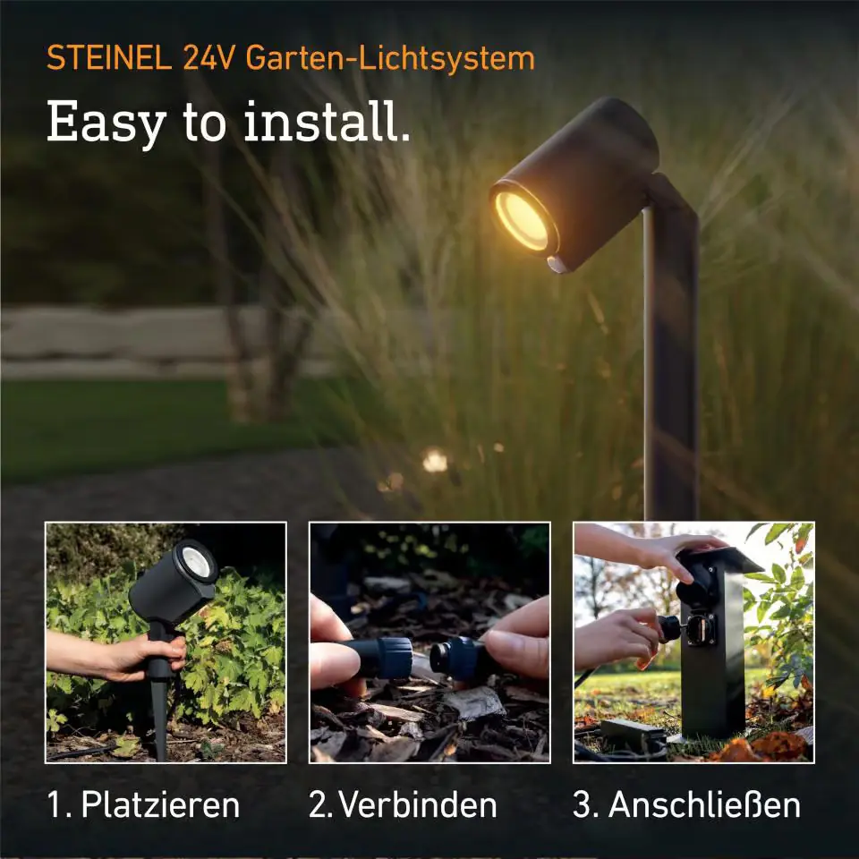 Steinel LED Wegeleuchte Spot Way 24V Bewegungssensor warmweiß-neutralweiß anthrazit