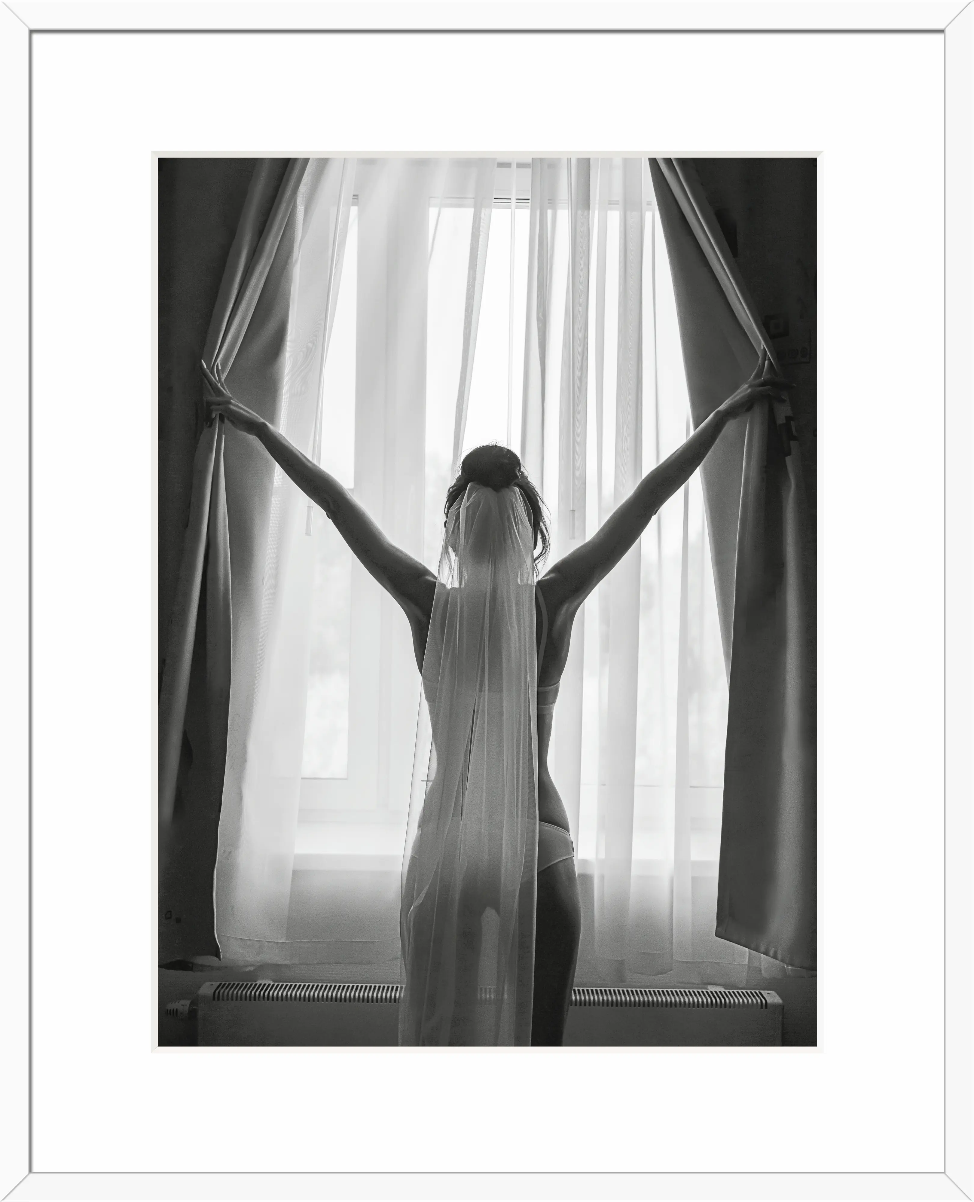 Bilderrahmen Holz Baltic weiß 40 x 50 cm