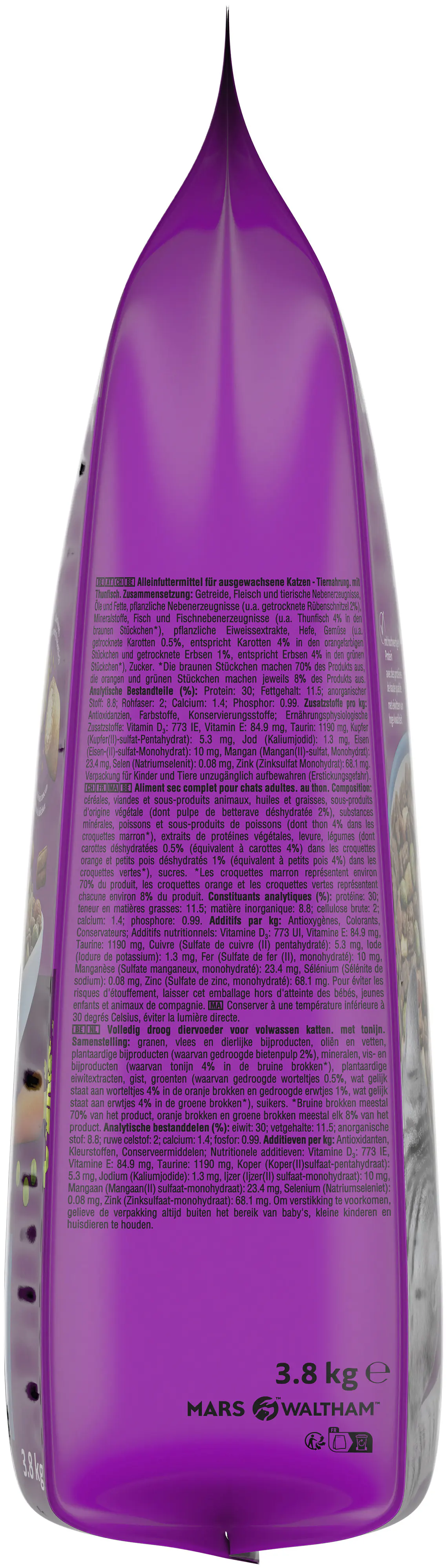 Whiskas Beutel Trocken Adult 1+ mit Thunfisch 3,8 kg