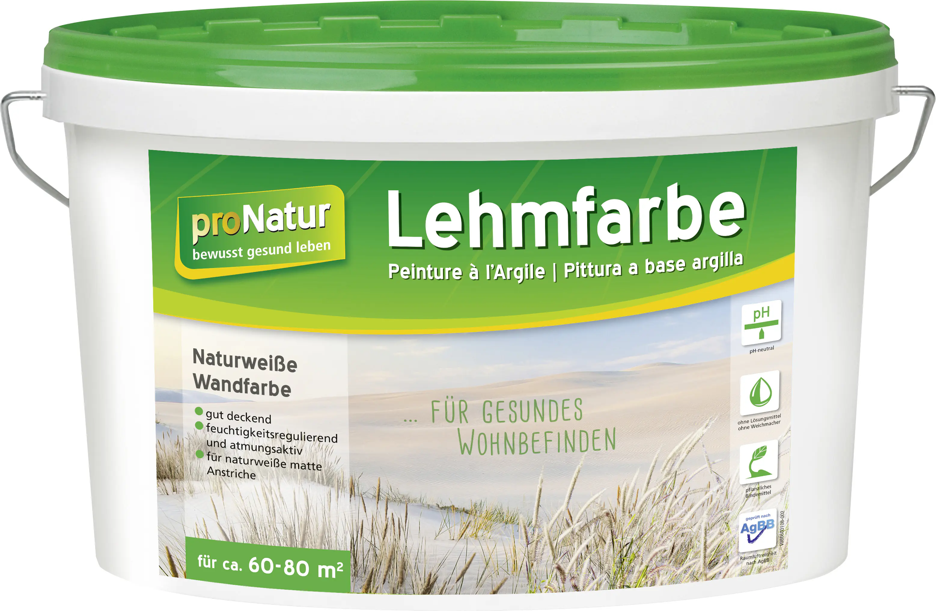 Pronatur Lehmfarbe Naturweiß 10 L weiß Pronatur Lehmfarbe Naturweiß 10 L weiß