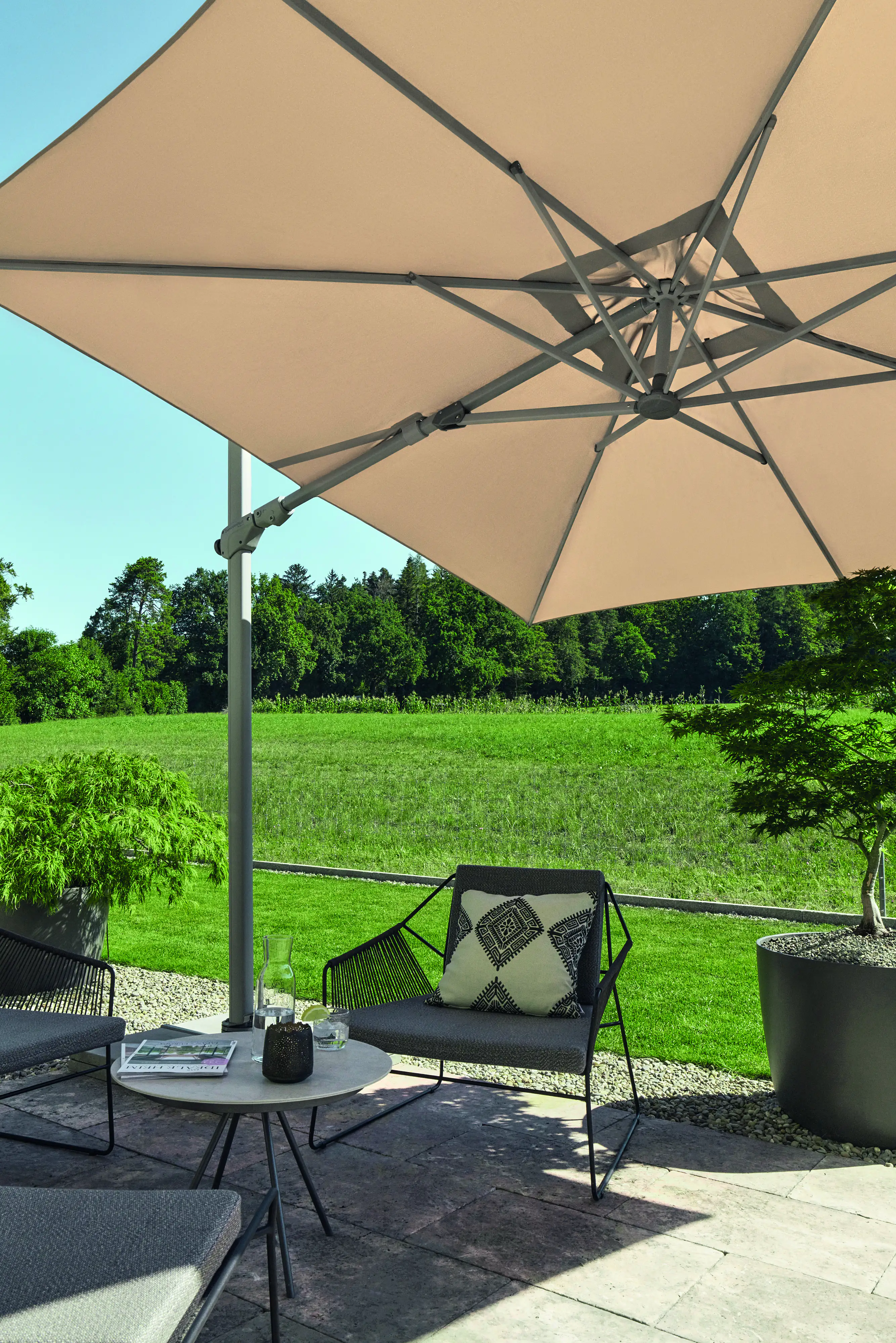 Suncomfort Sonnenschirm Varioflex beige 300 x 300 cm Suncomfort Sonnenschirm Varioflex beige 300 x 300 cm
