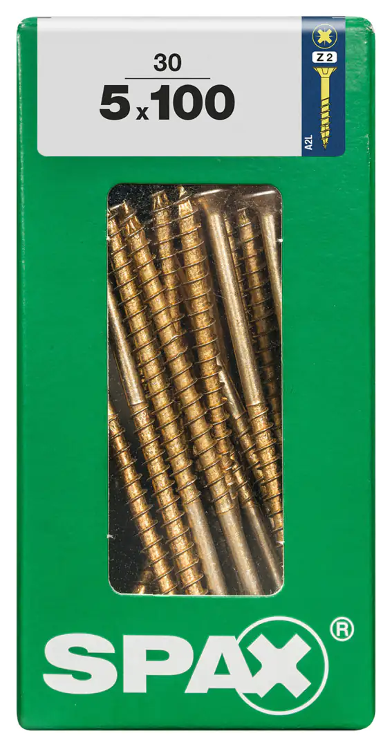 Spax Universalschrauben 5.0 x 100 mm PZ 2 - 30 Stk.