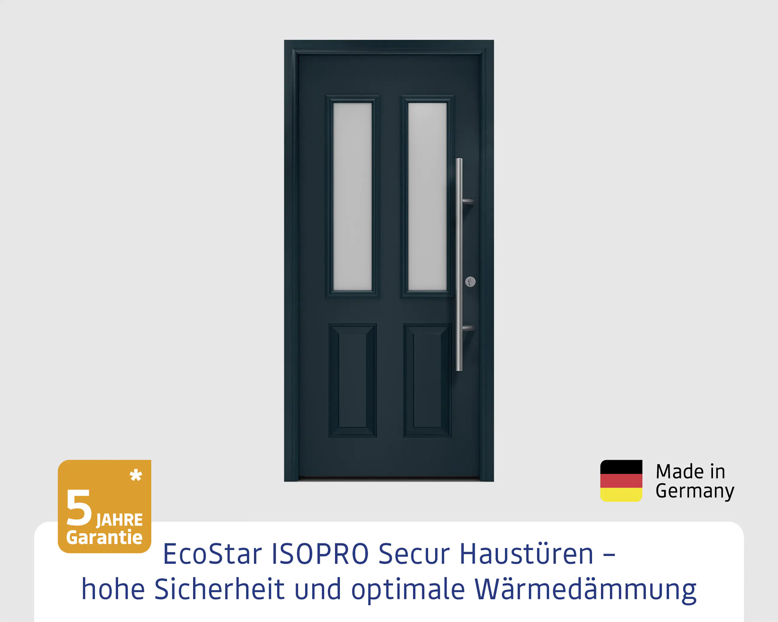 EcoStar Haustür ISOPRO Secur IPS 410S RC2 anthrazitgrau 110 x 210 cm EcoStar Haustür ISOPRO Secur IPS 410S RC2 anthrazitgrau 110 x 210 cm