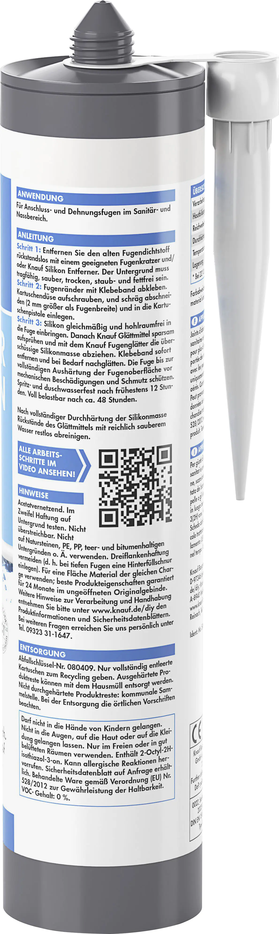 Knauf Sanitär Silikon pergamon 300 ml