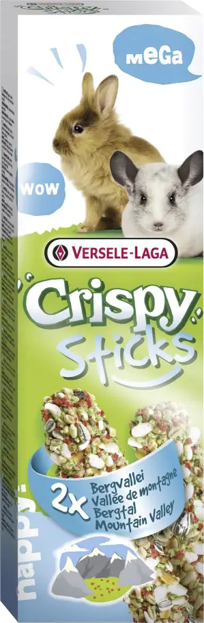 Crispy Mega Sticks Kaninchen-Chinchillas Bergtal 2 Stück 140 g