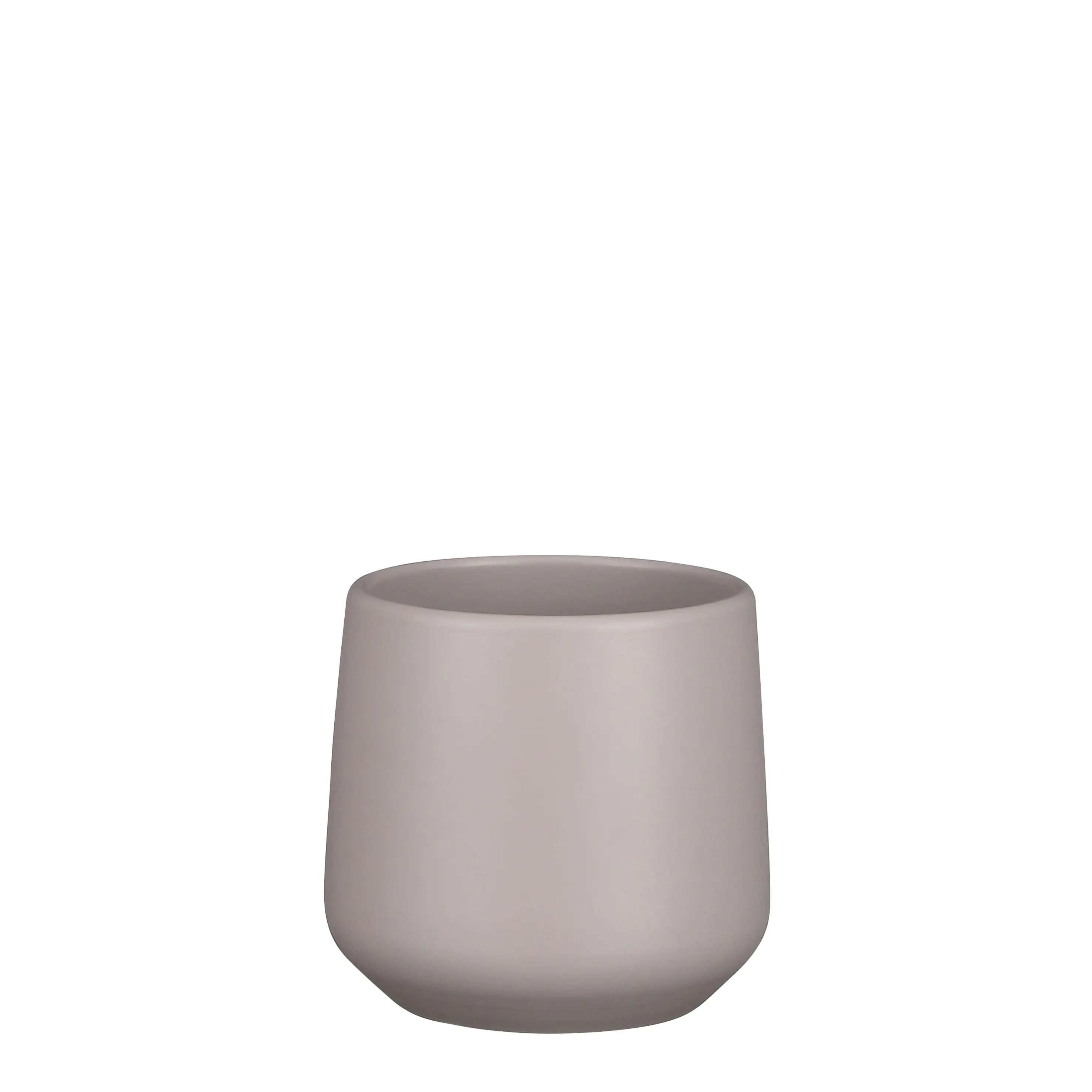 8718861850413 Übertopf Amber Ø 13,5 x 14 cm taupe matt