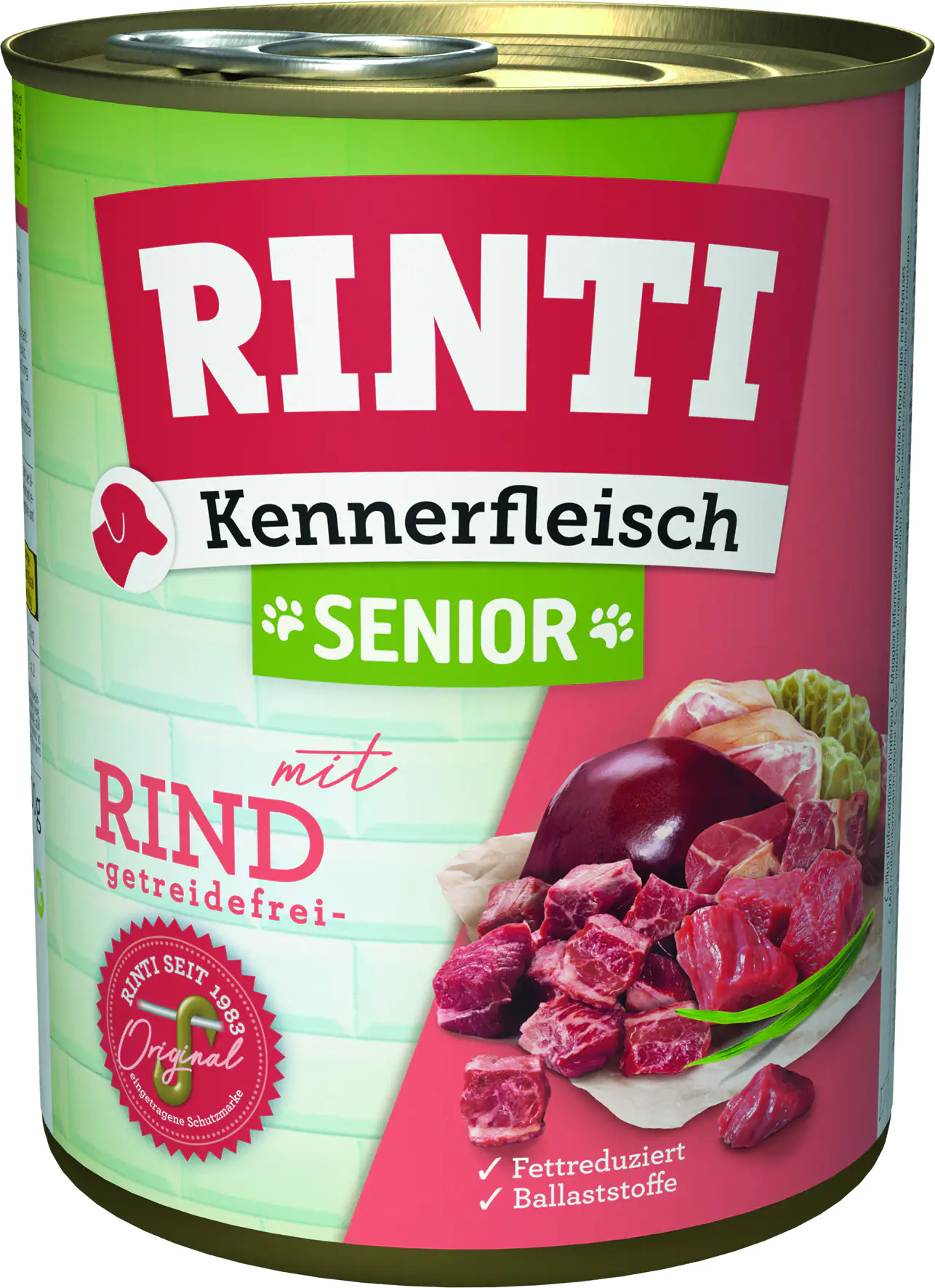 Rinti Kennerfleisch Hundenassfutter Senior 800 g Rind bei Kartonabnahme