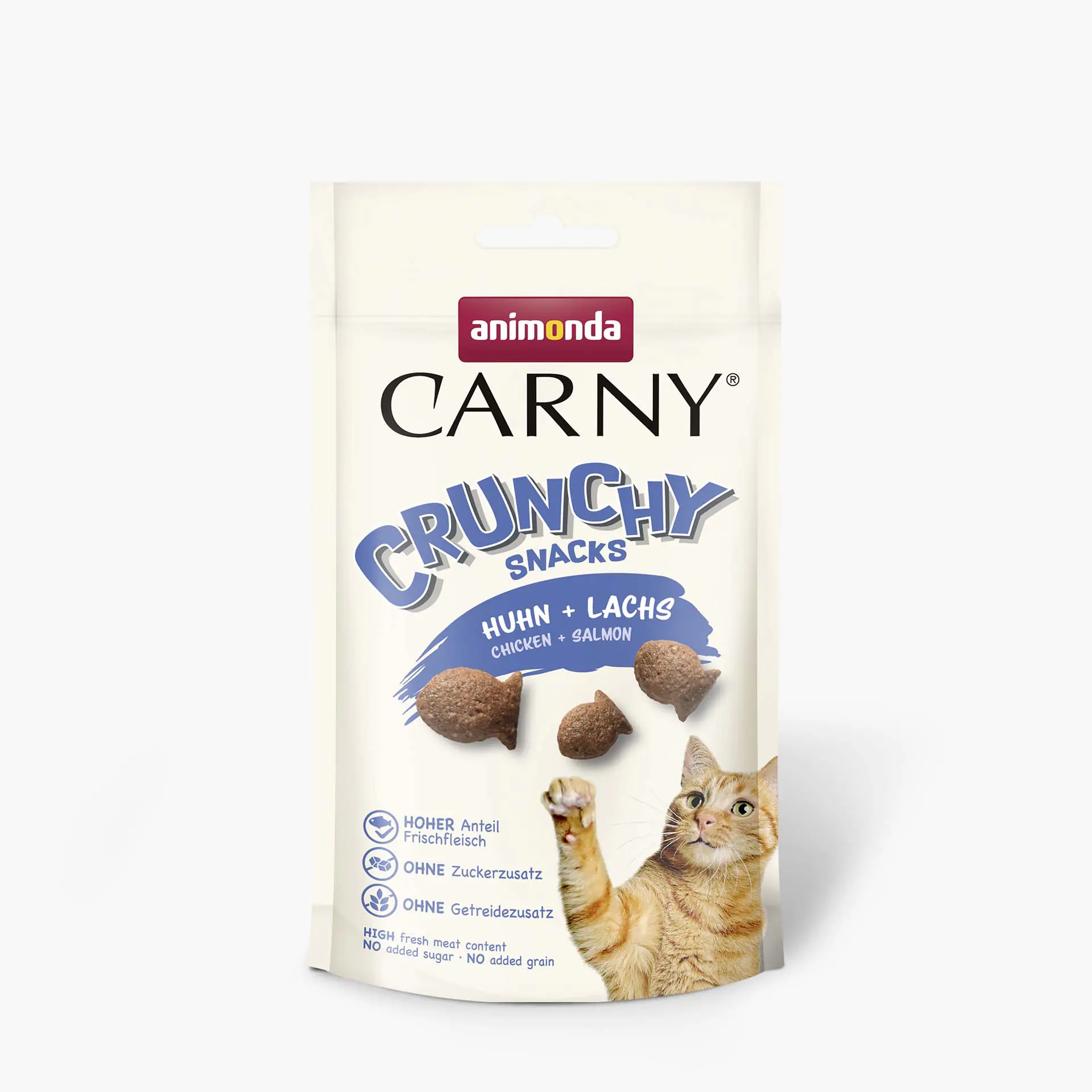 Carny Crunchy Katzen Leckeri 50 g Huhn & Lachs