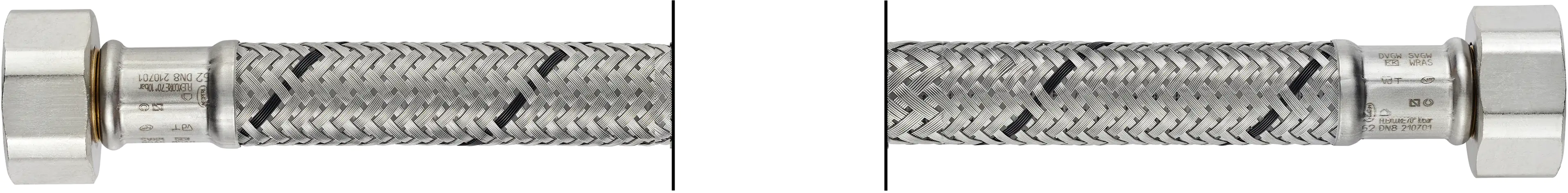 7611038184841 Flexo Anschlussschlauch IG 9,53 mm (3/8") x IG 9,53 mm (3/8"), DN8, 40 cm