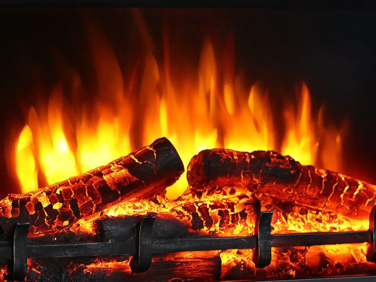 Primaster Elektrokamin weiß matt Montreal 2000 Watt 100 x 82,5 cm