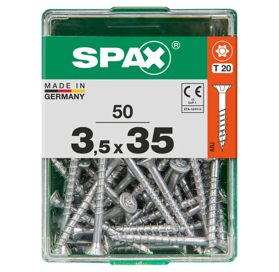 Spax Universalschrauben 3.5 x 35 mm TX 20 - 50 Stk. Spax Universalschrauben 3.5 x 35 mm TX 20 - 50 Stk.