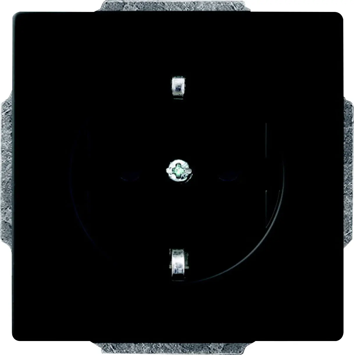 Busch Jaeger Schutzkontakt-Steckdose 1-fach Future Linear schwarz matt 20EUC-885
