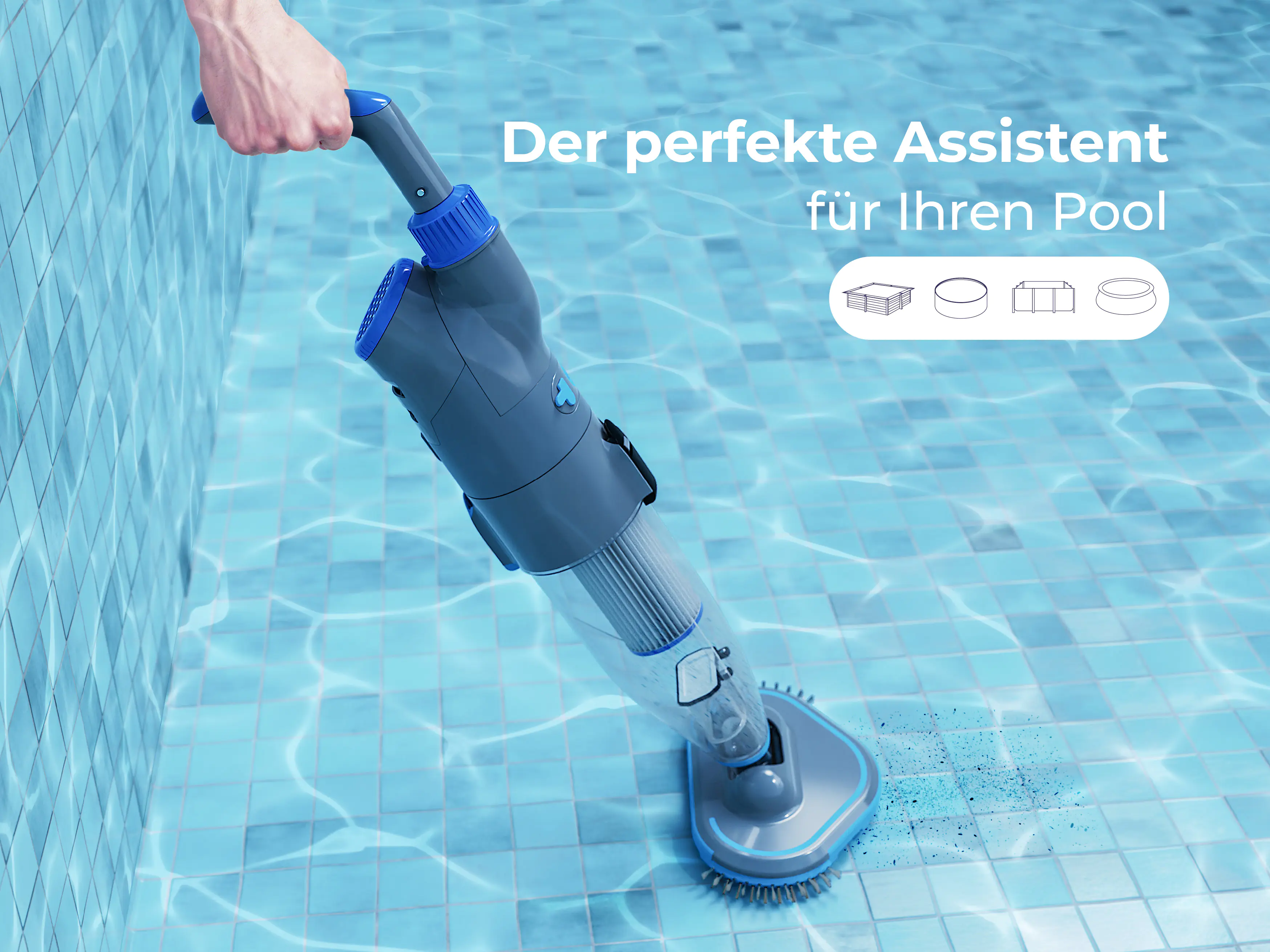 Gre Elektrischer Reiniger für Einbau und Aufstellbecken 84,5 x 30 x 21 cm Gre Elektrischer Reiniger für Einbau und Aufstellbecken 84,5 x 30 x 21 cm
