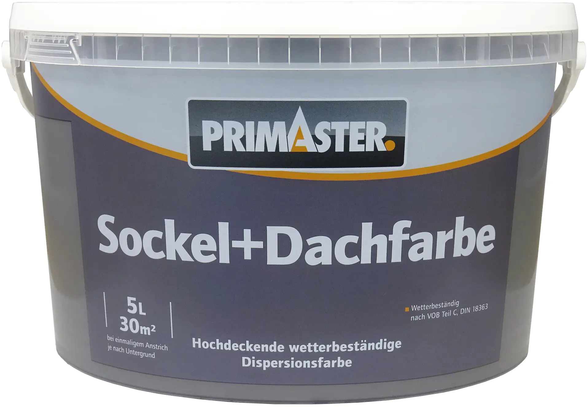 Primaster Sockel- und Dachfarbe 5 L anthrazit matt