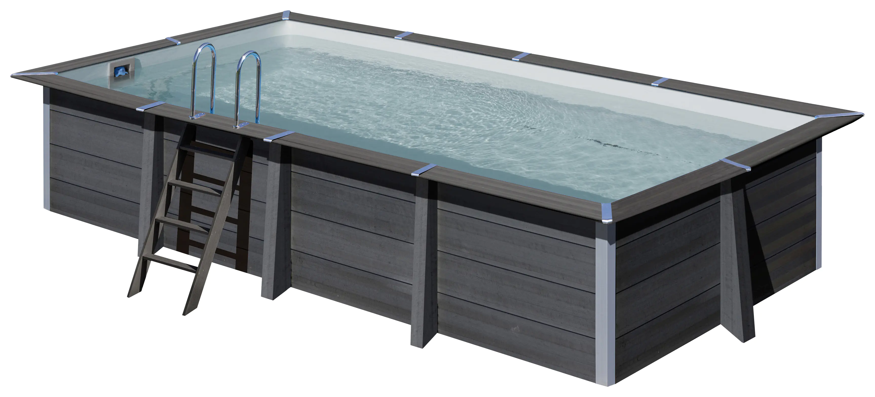 Gre Compositepool Avantgarde rechteckig 606 x 326 x 124 cm grau Gre Compositepool Avantgarde rechteckig 606 x 326 x 124 cm grau