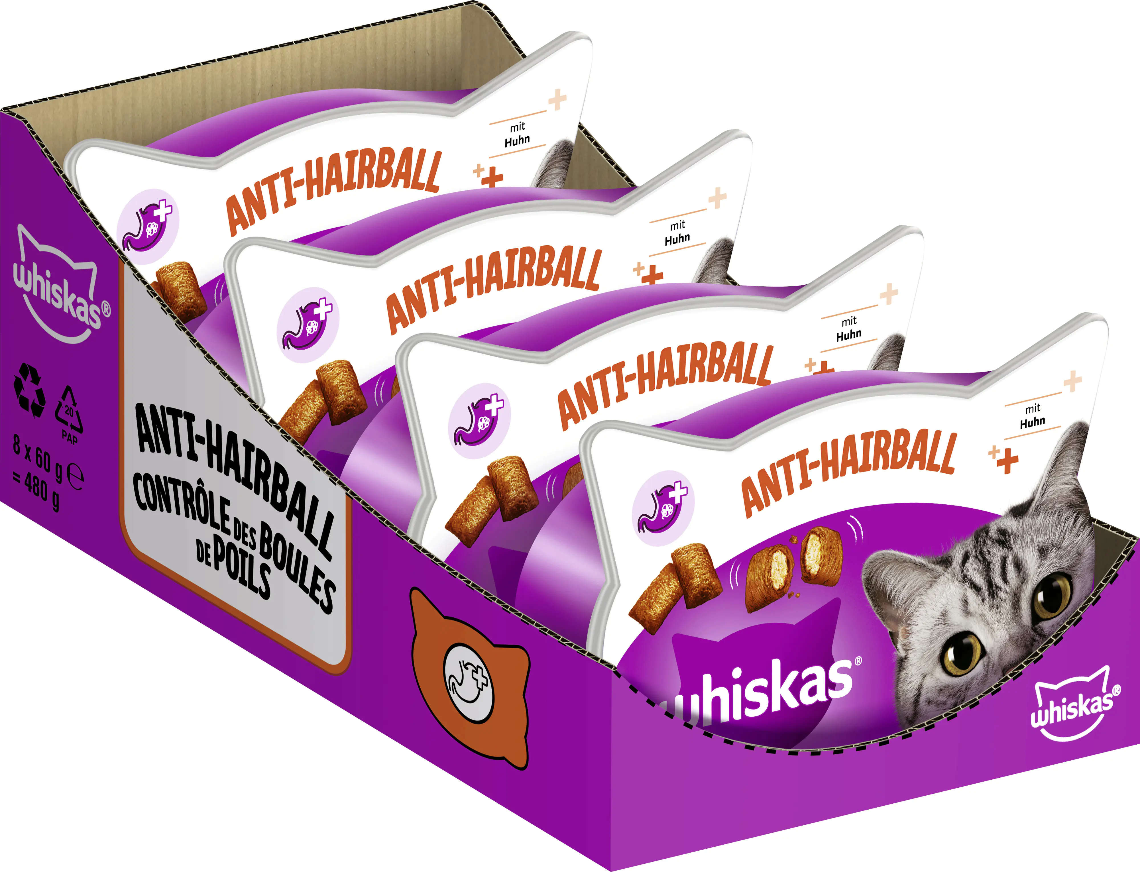 Whiskas Katzensnack Anti-Hairball 60 g Whiskas Katzensnack Anti-Hairball 60 g