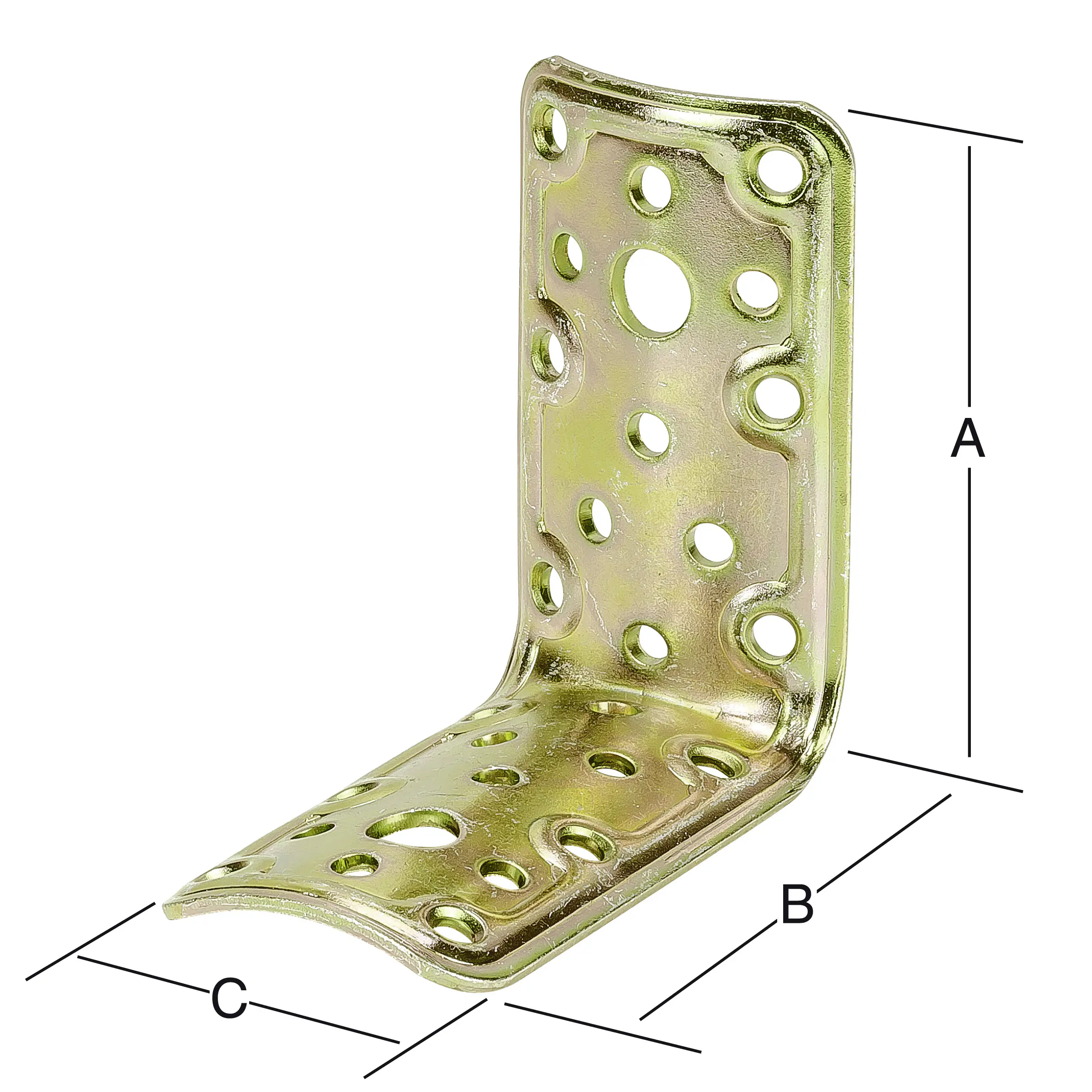 Vormann Verbindungswinkel verzinkt 80 x 80 x 50 mm
