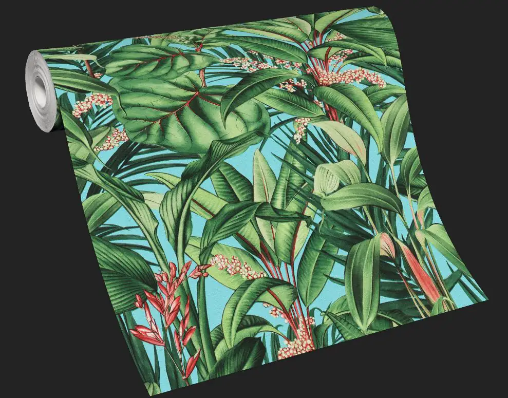 Erismann Vliestapete 10122-18 Paradiso 2 Floral Türkis 10,05 x 0,53 m