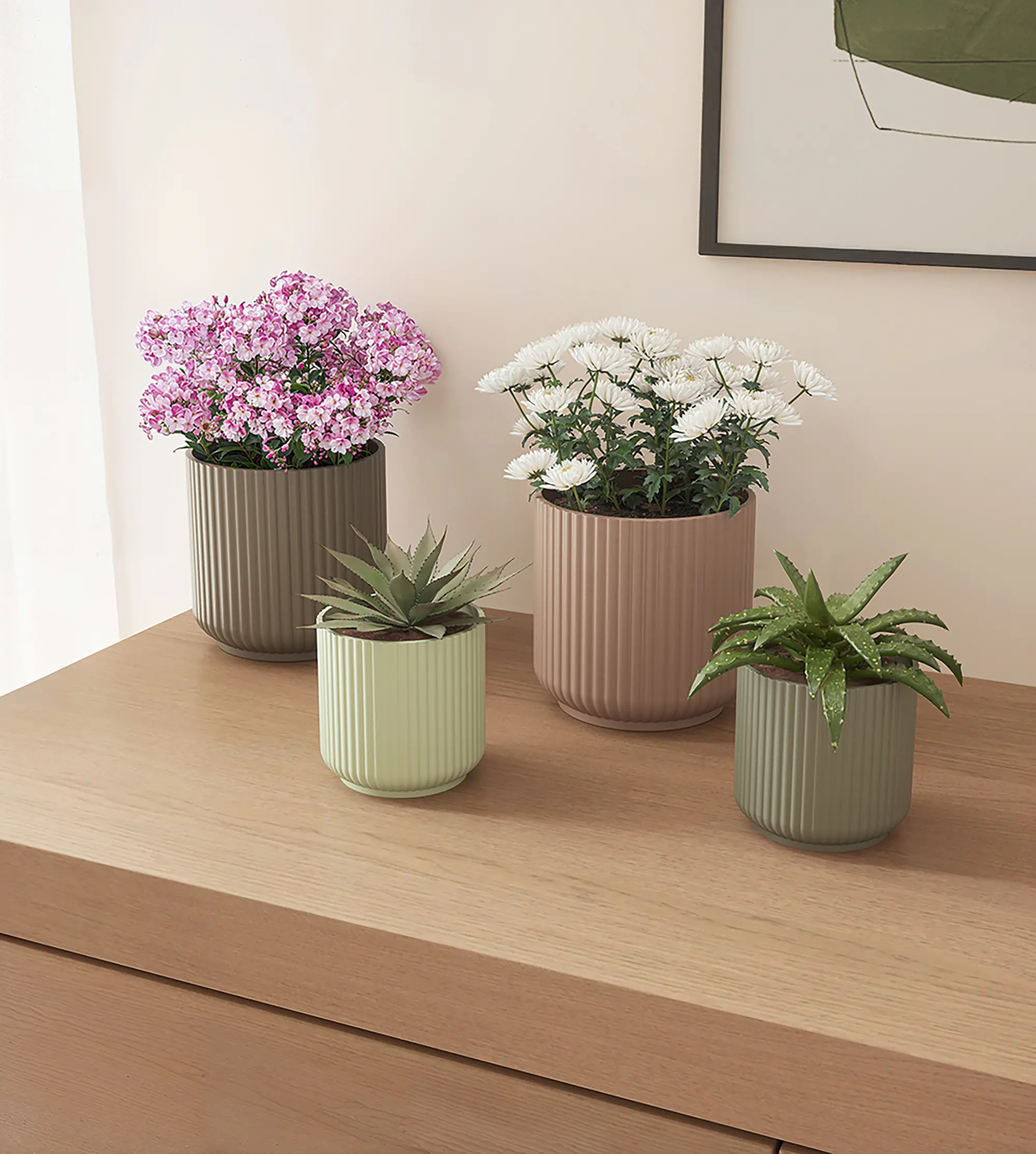 Artevasi Übertopf Luna Keramik anthrazit matt Ø 9 x 8 cm 