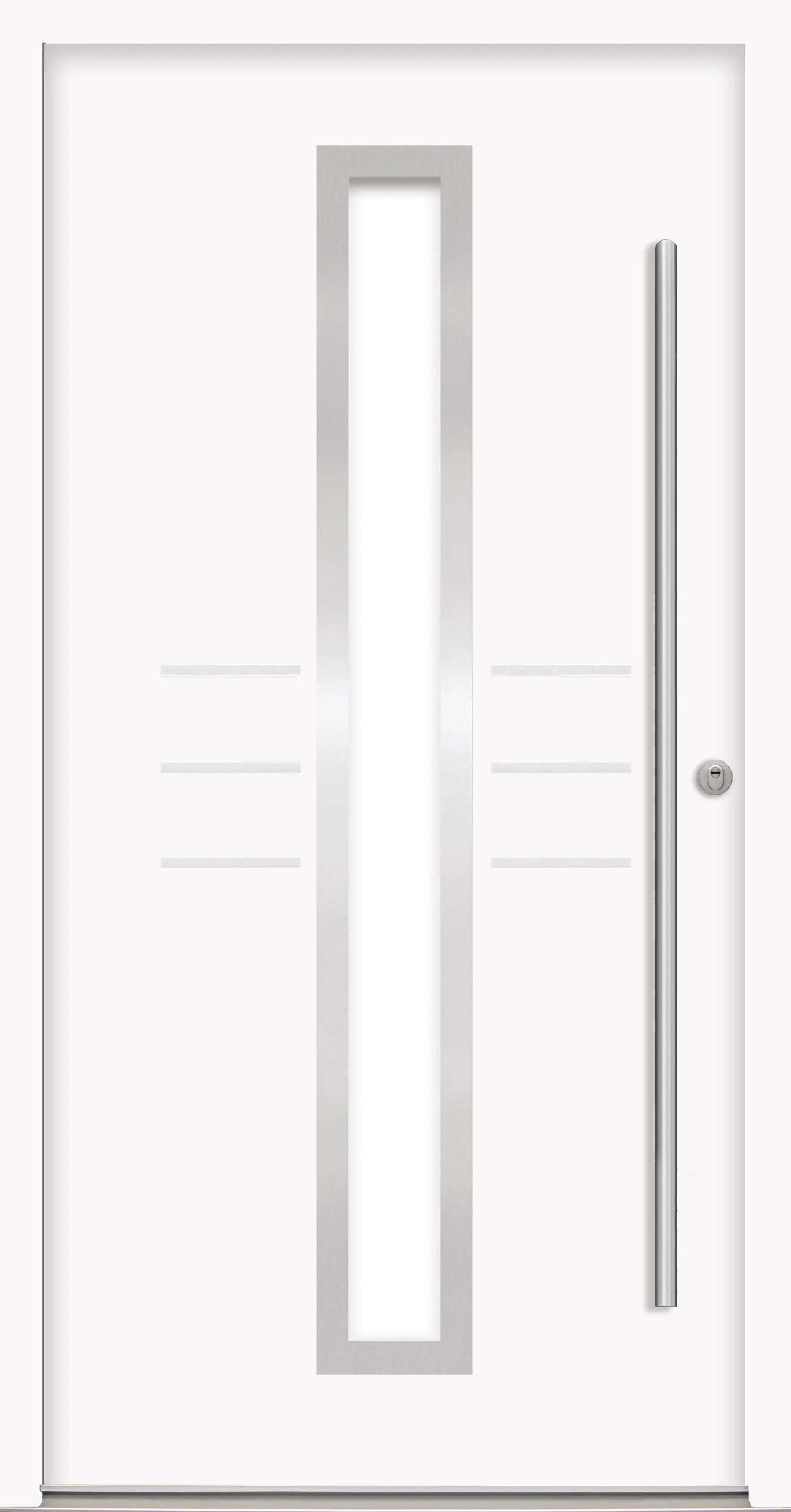 Splendoor Haustür Passivedoor Premium B07 RC2 Weiß DIN Rechts 110 x 210 cm
