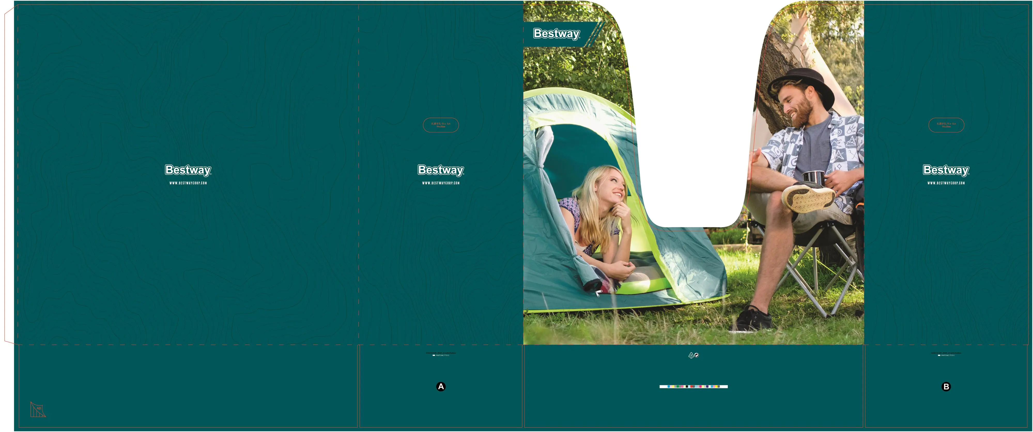 Bestway 4-Personen-Zelt Cool Mount 4 grün 240 x 210 x 100 cm Bestway 4-Personen-Zelt Cool Mount 4 grün 240 x 210 x 100 cm