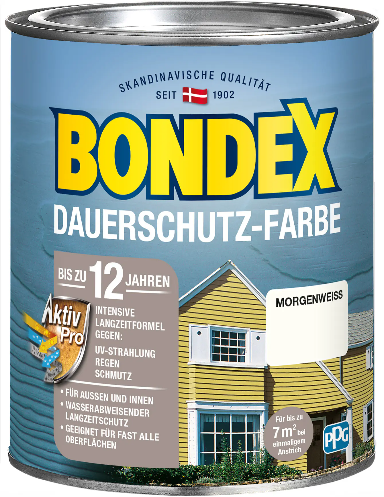 Bondex Dauerschutz-Holzfarbe 750 ml morgenweiß