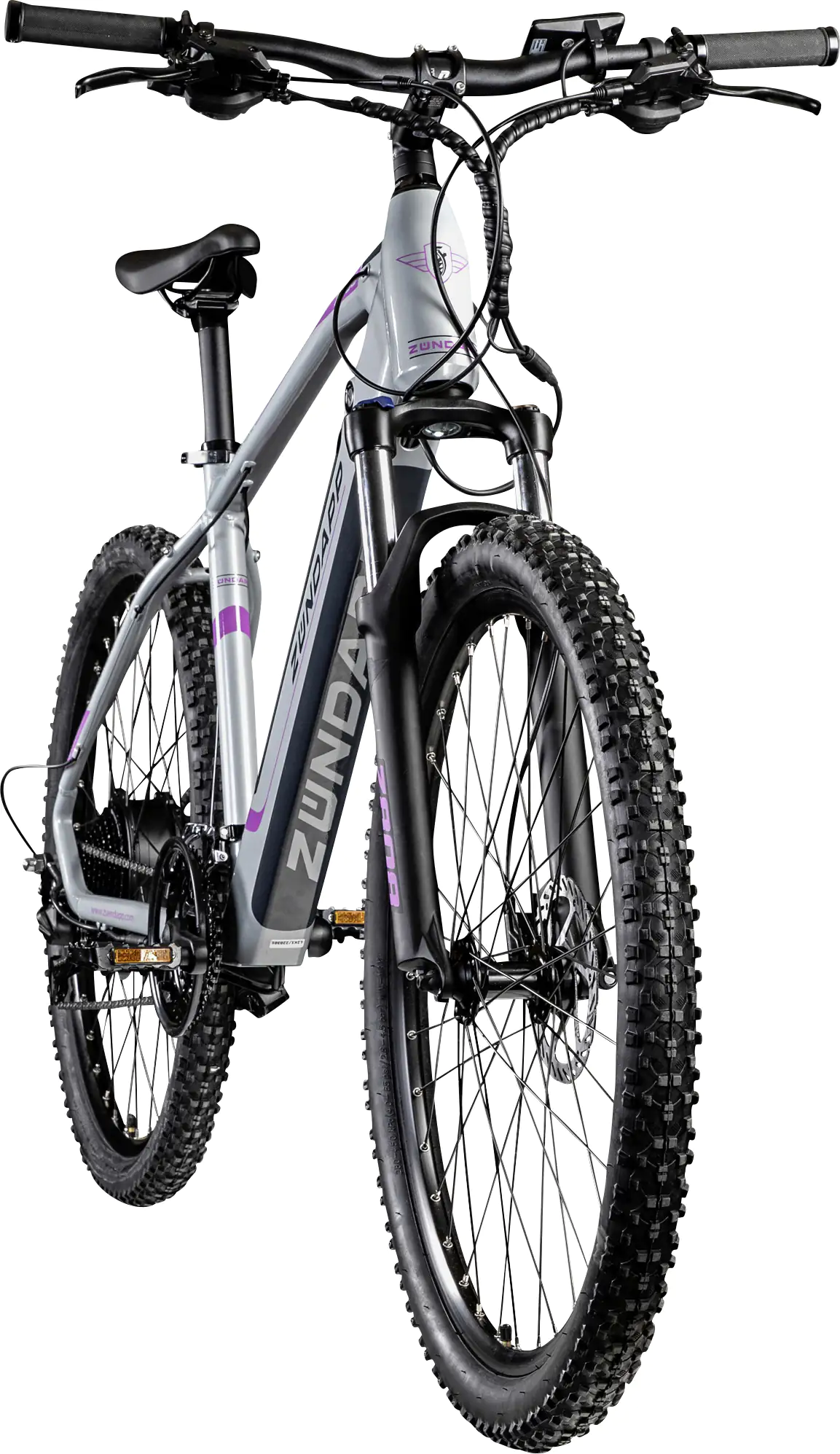 Zündapp E-Bike MTB Z808 27,5 Zoll 24-Gang 504 Wh silber lila