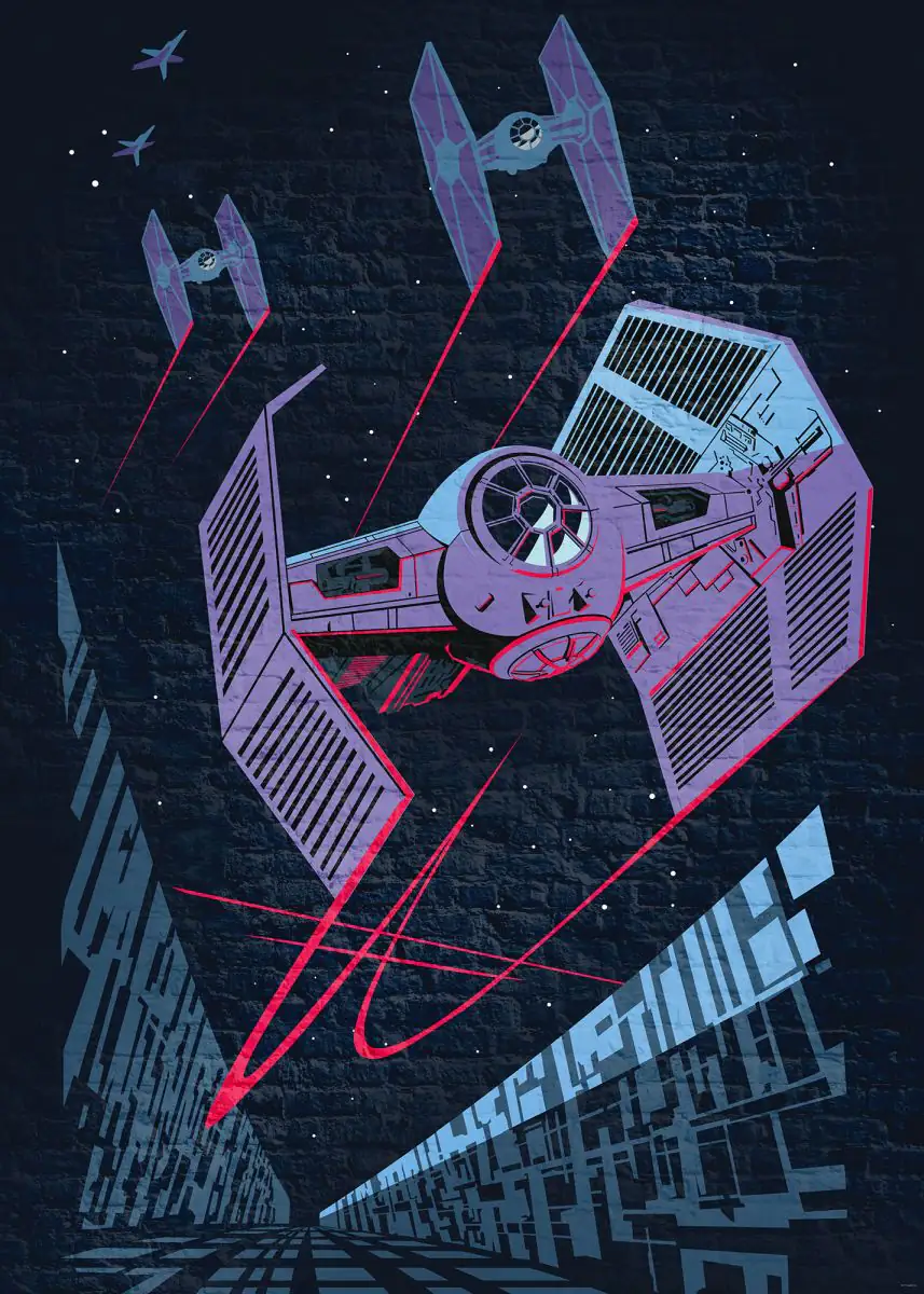 4055065510298 Komar Vlies Fototapete Star Wars Classic TIE-Fighter 200 x 280 cm