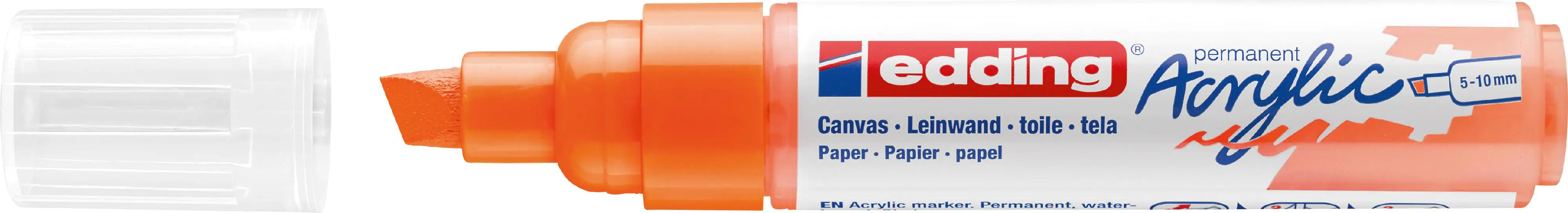edding 5000 Acrylmarker breit neonorange 5 - 10 mm
